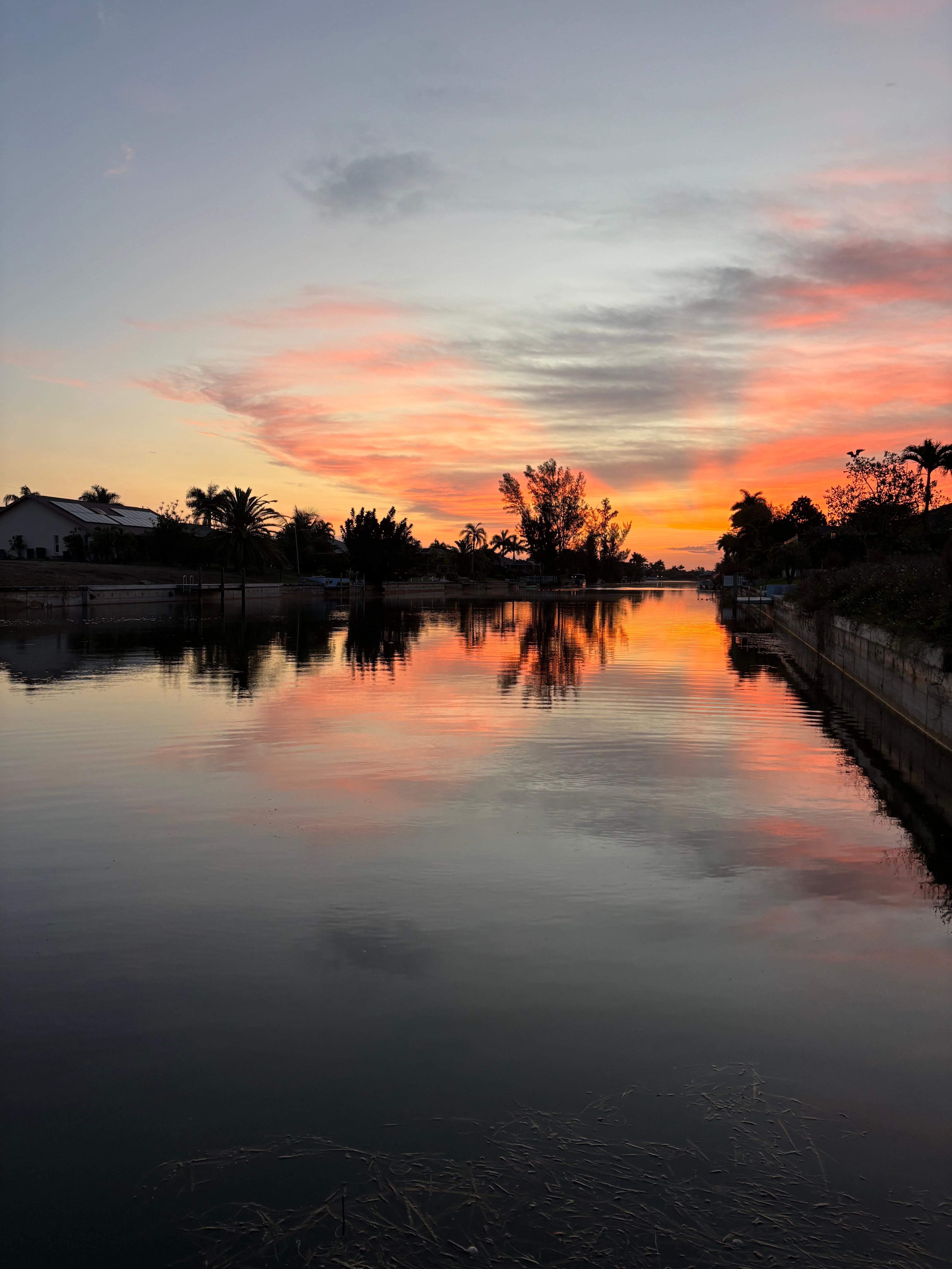 Sunrise from the canal