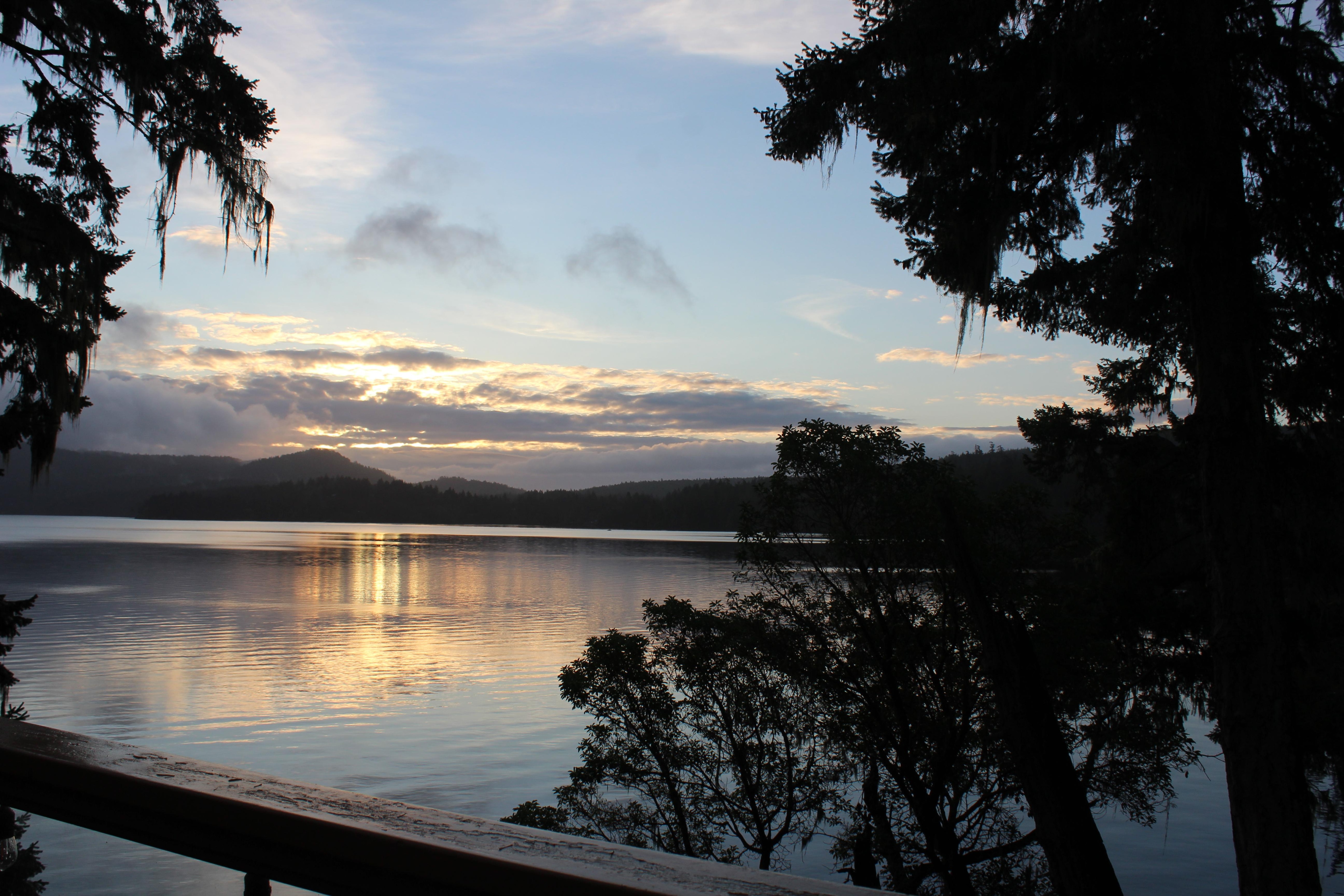 Sunrise from the deck