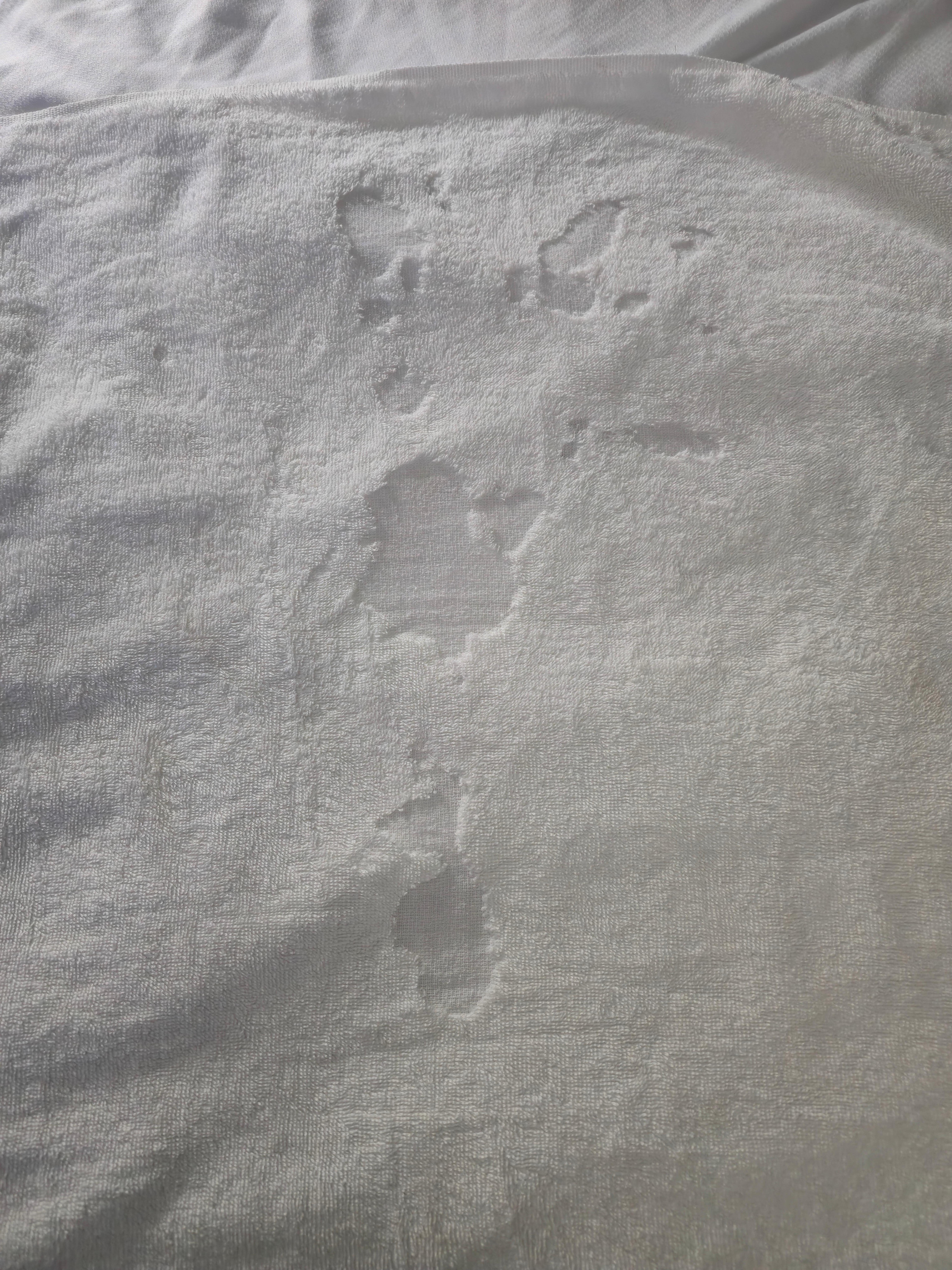 This towel should be in the trash