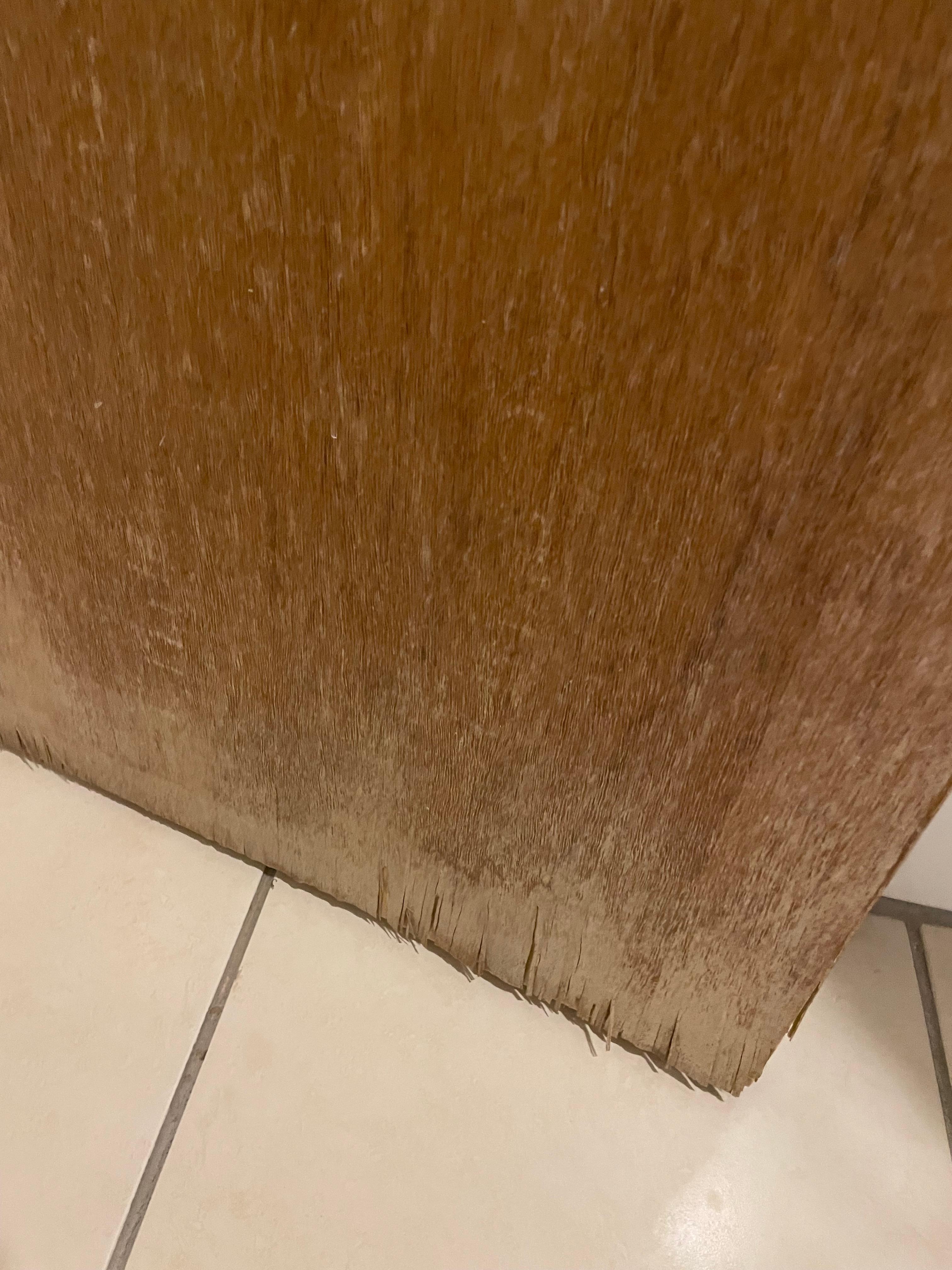 Porta danada pela umidade 