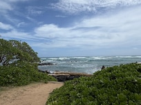 A beach view