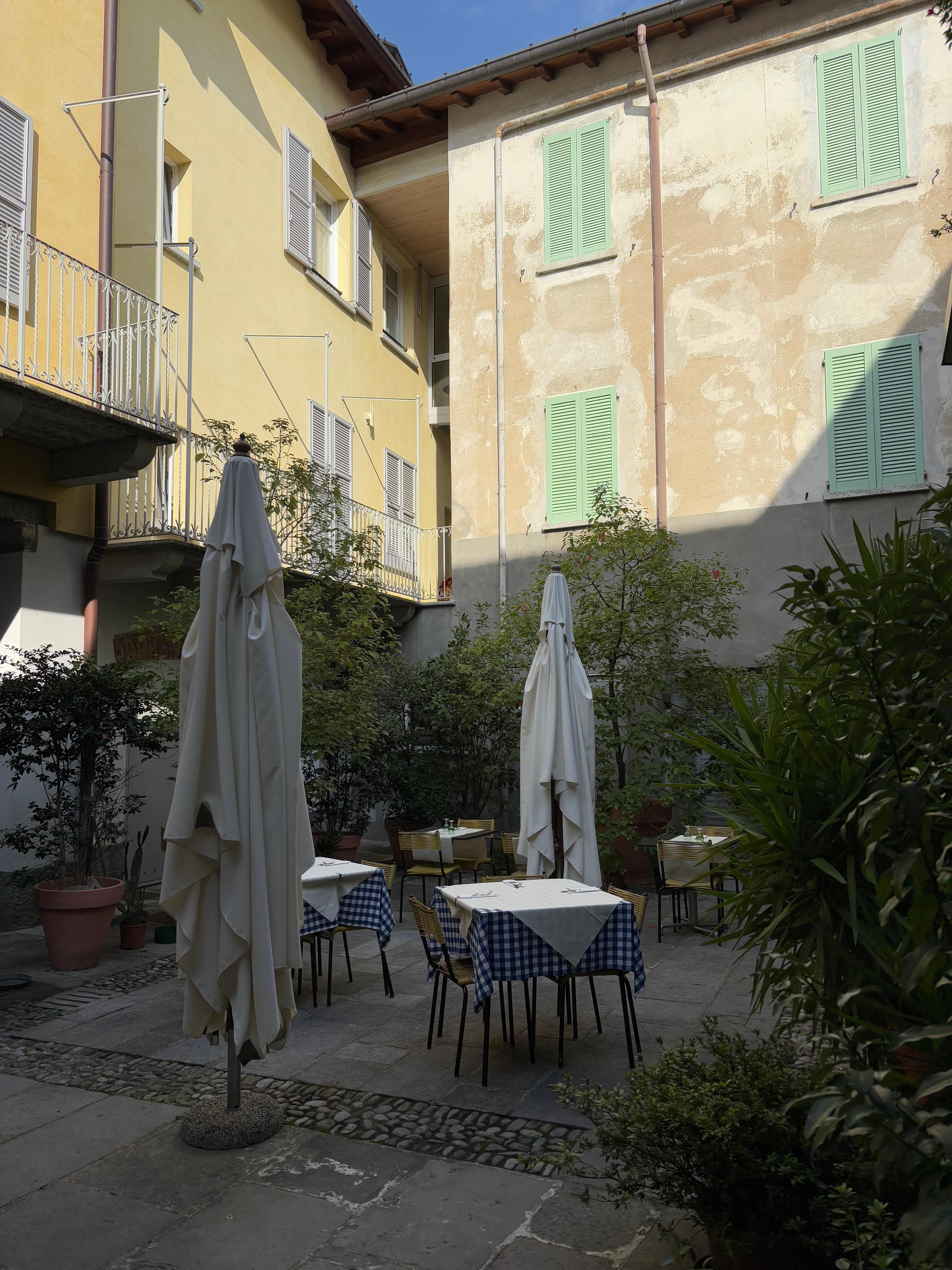 Área do fundo do hotel