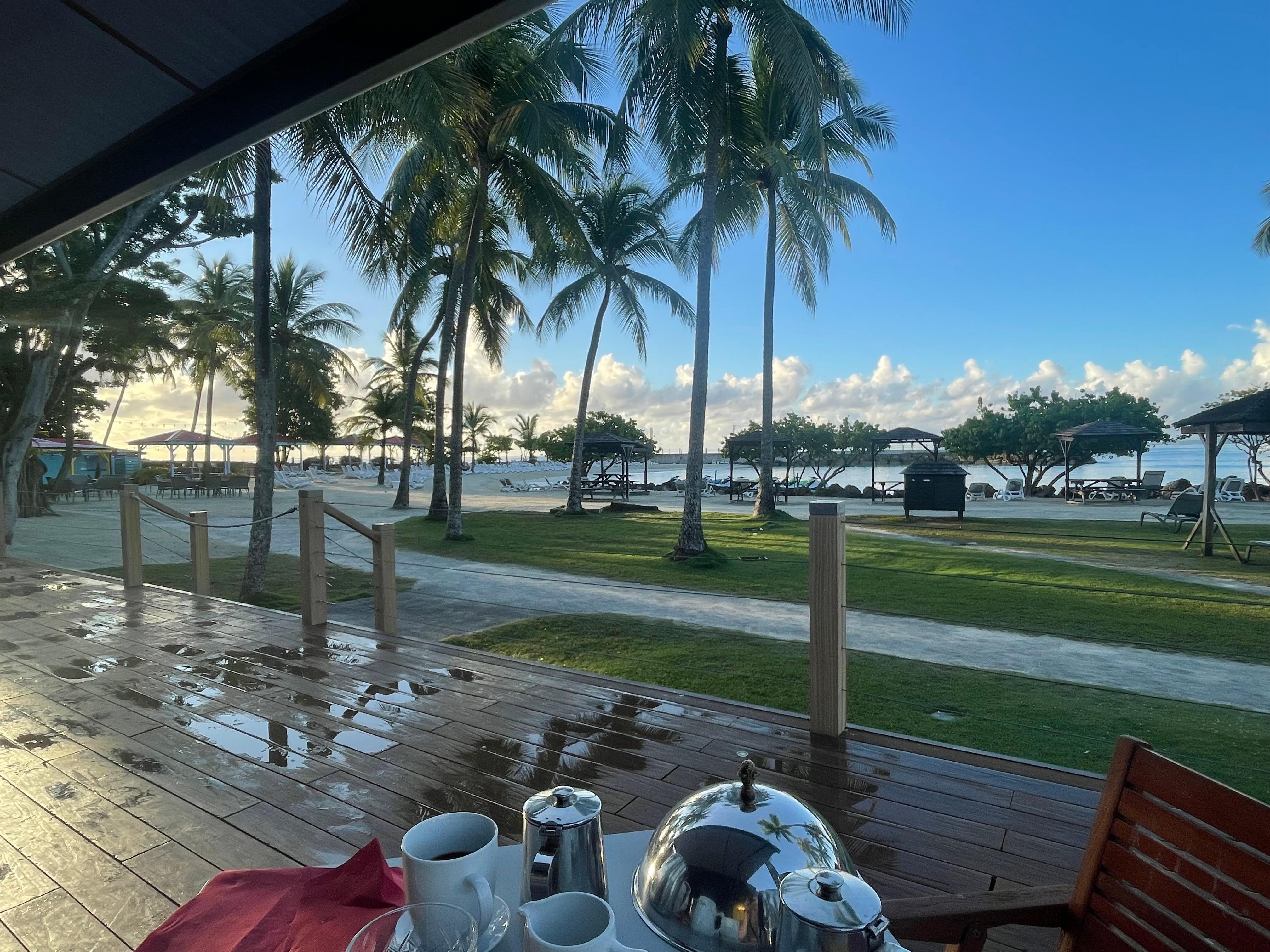 view from our table while having breakfast