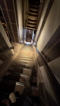 Steep stairs