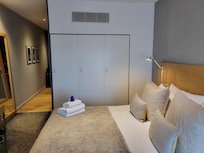 View from side of bed