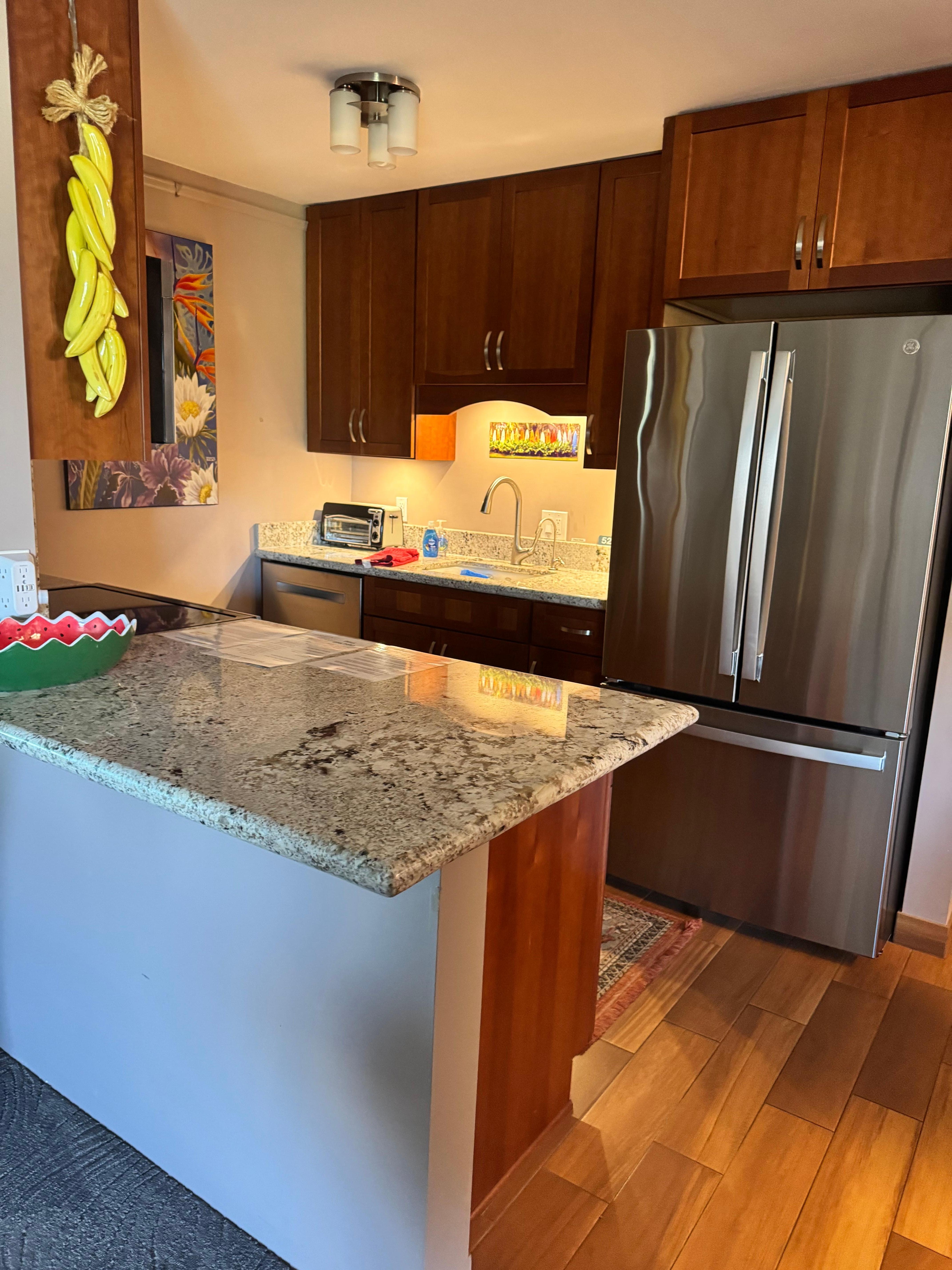 Great kitchen. If you plan to cook- bring your favorite spices.