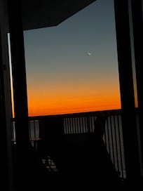 Morning sunrise right out the master window