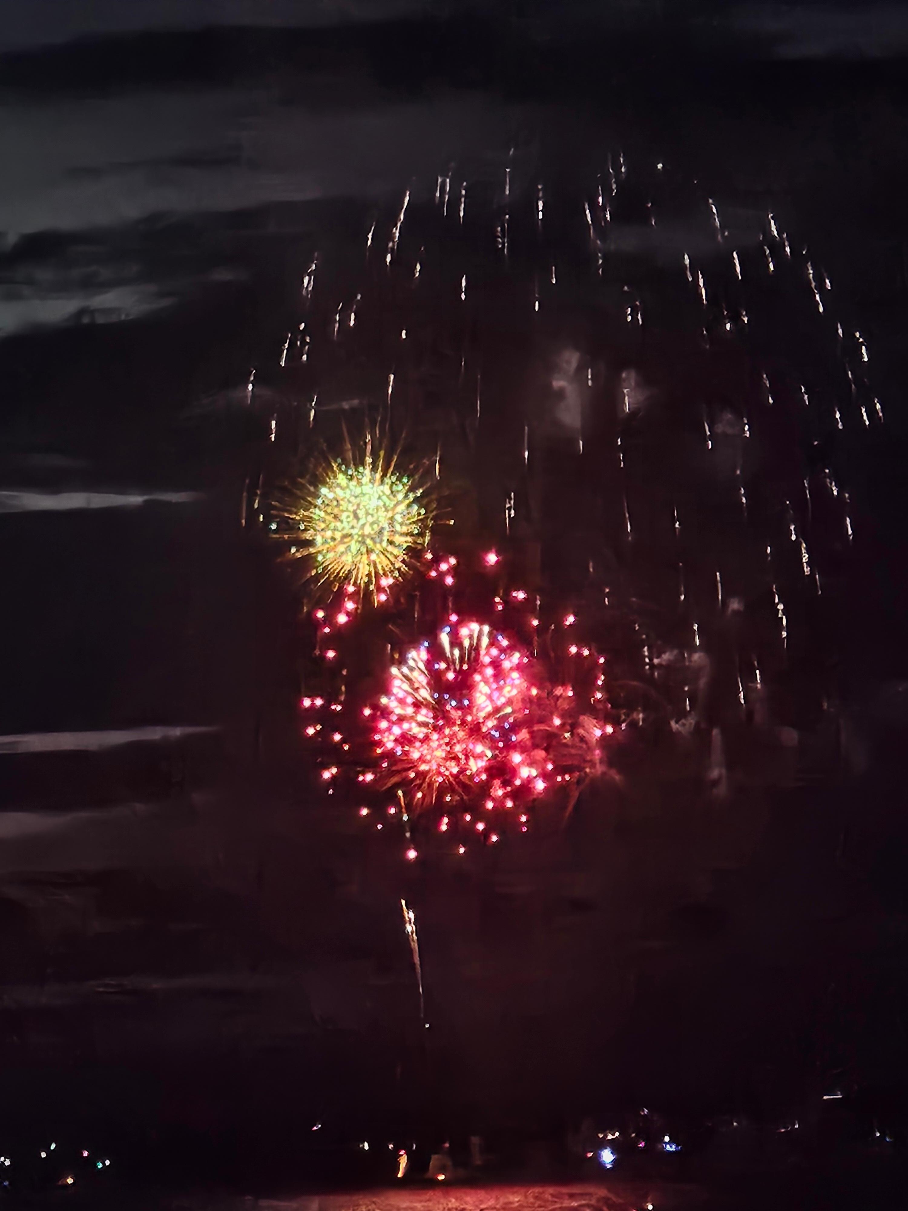 Fireworks from balcony #901 on 7-4-25