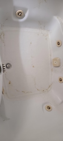 Mystery substance in hot tub.