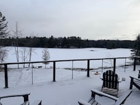 From the family room out onto the deck for a view of the lake!