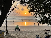 Sunset seen from Impiana's beach bar