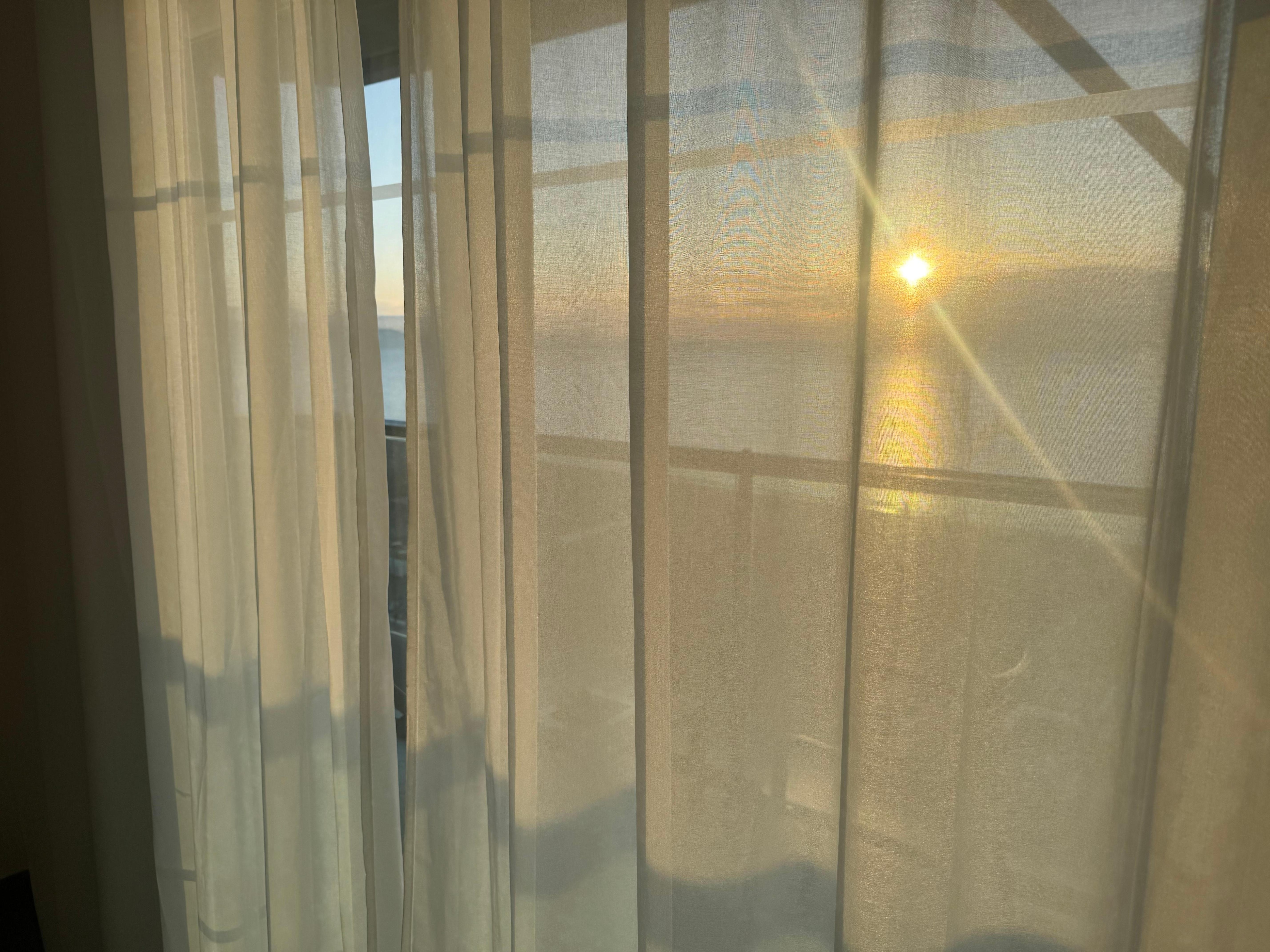 Sunrise from our balcony 