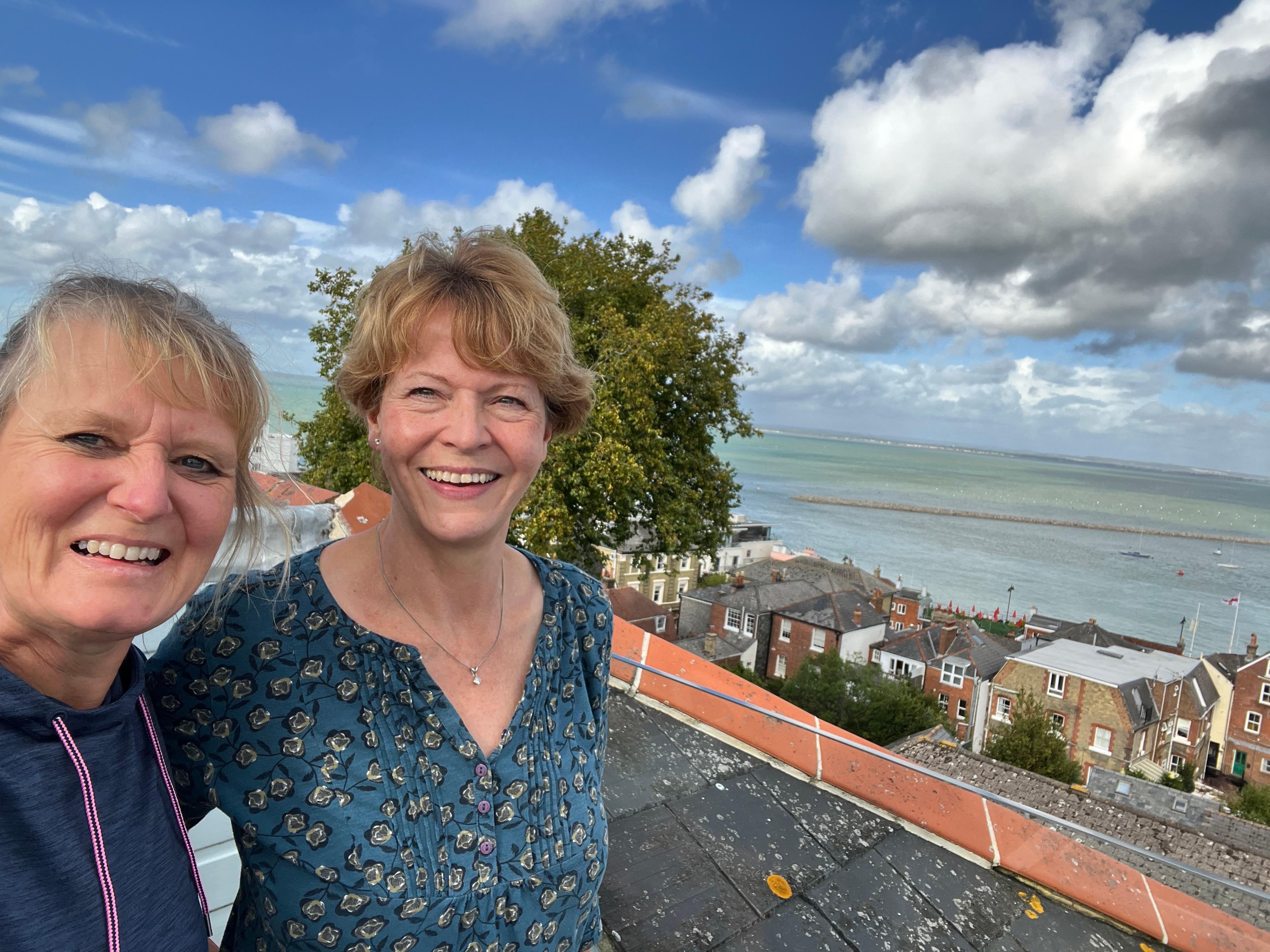 Views from the roof terrace - care needed accessing via the ship ladder 