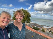 Views from the roof terrace - care needed accessing via the ship ladder