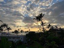 View at sunset from the balcony