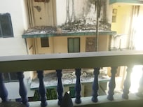 The view from my window of an adjacent derelict block.