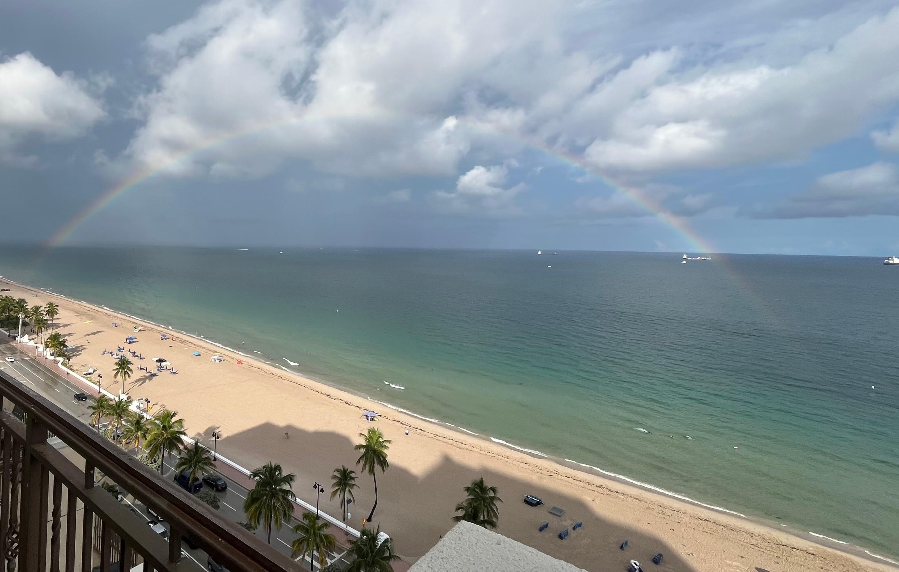 Full rainbow from our balcony