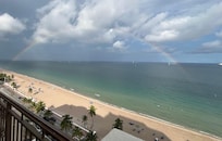 Full rainbow from our balcony
