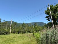 View looking out the front window of my room