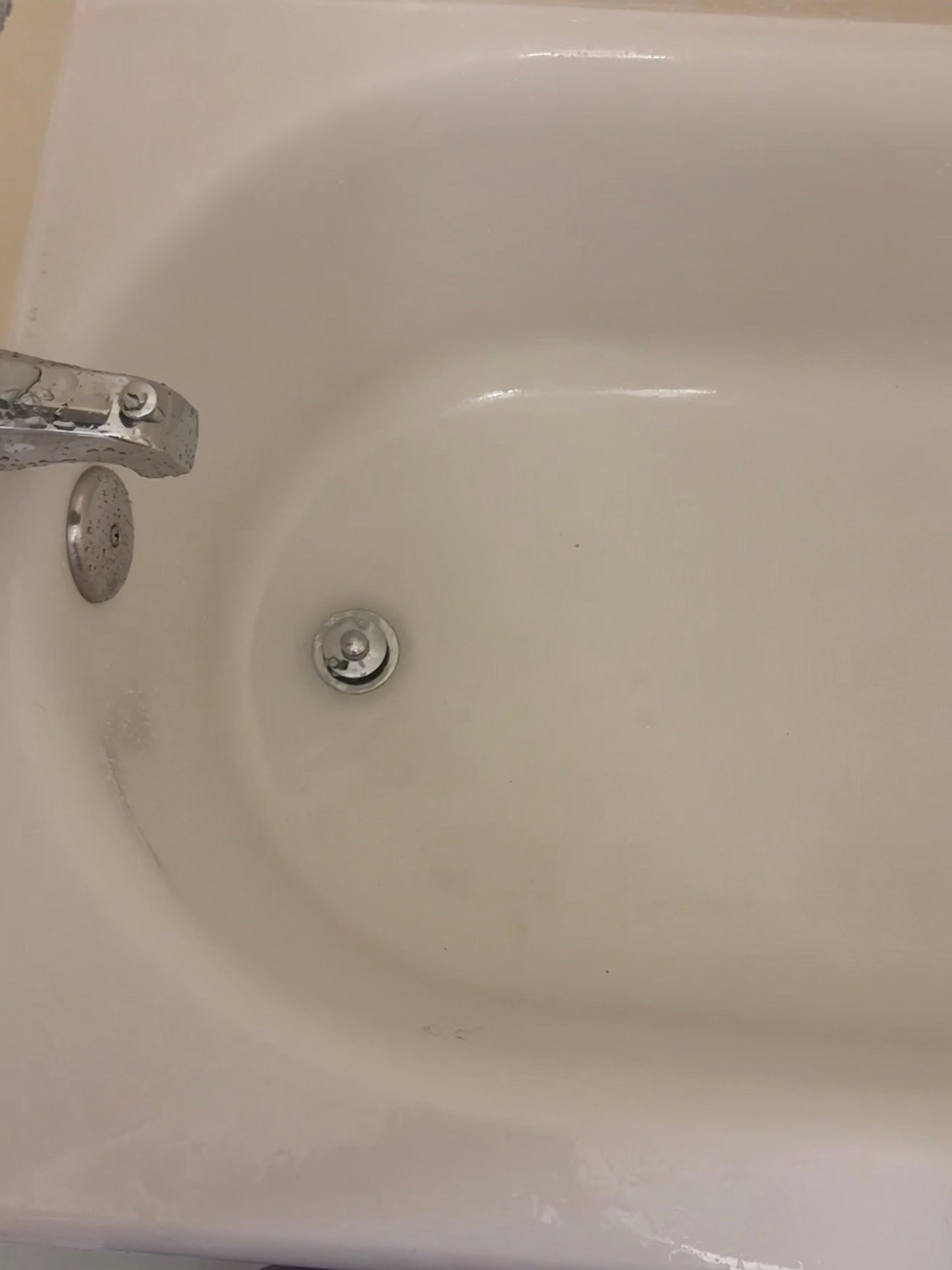Tub slow to drain fully 