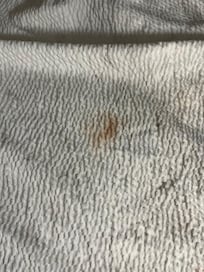 Blood stains on blanket?