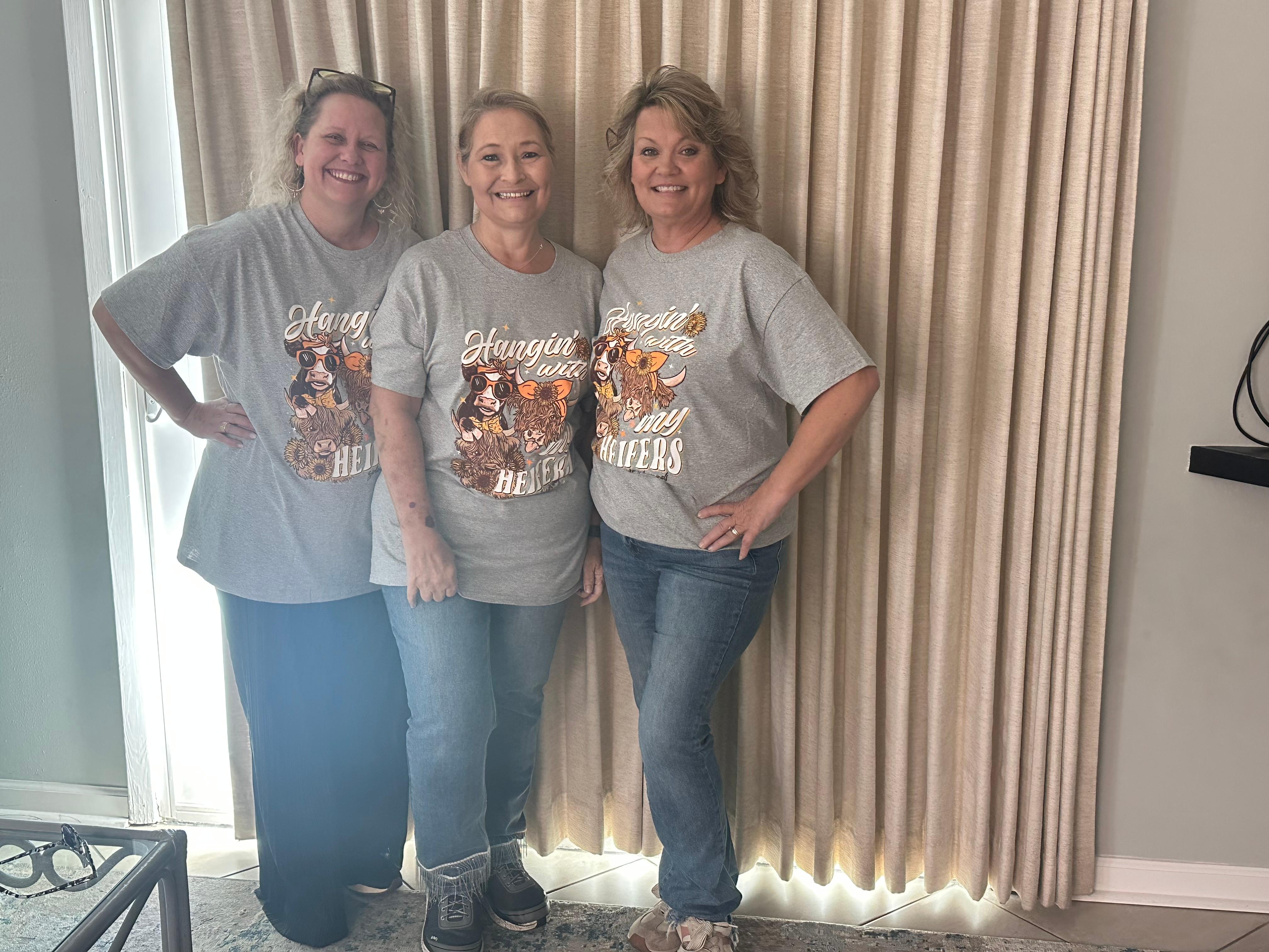 We three are cousins and best friends!!! The one in the middle it was for her birthday and the younger lady is her daughter. 