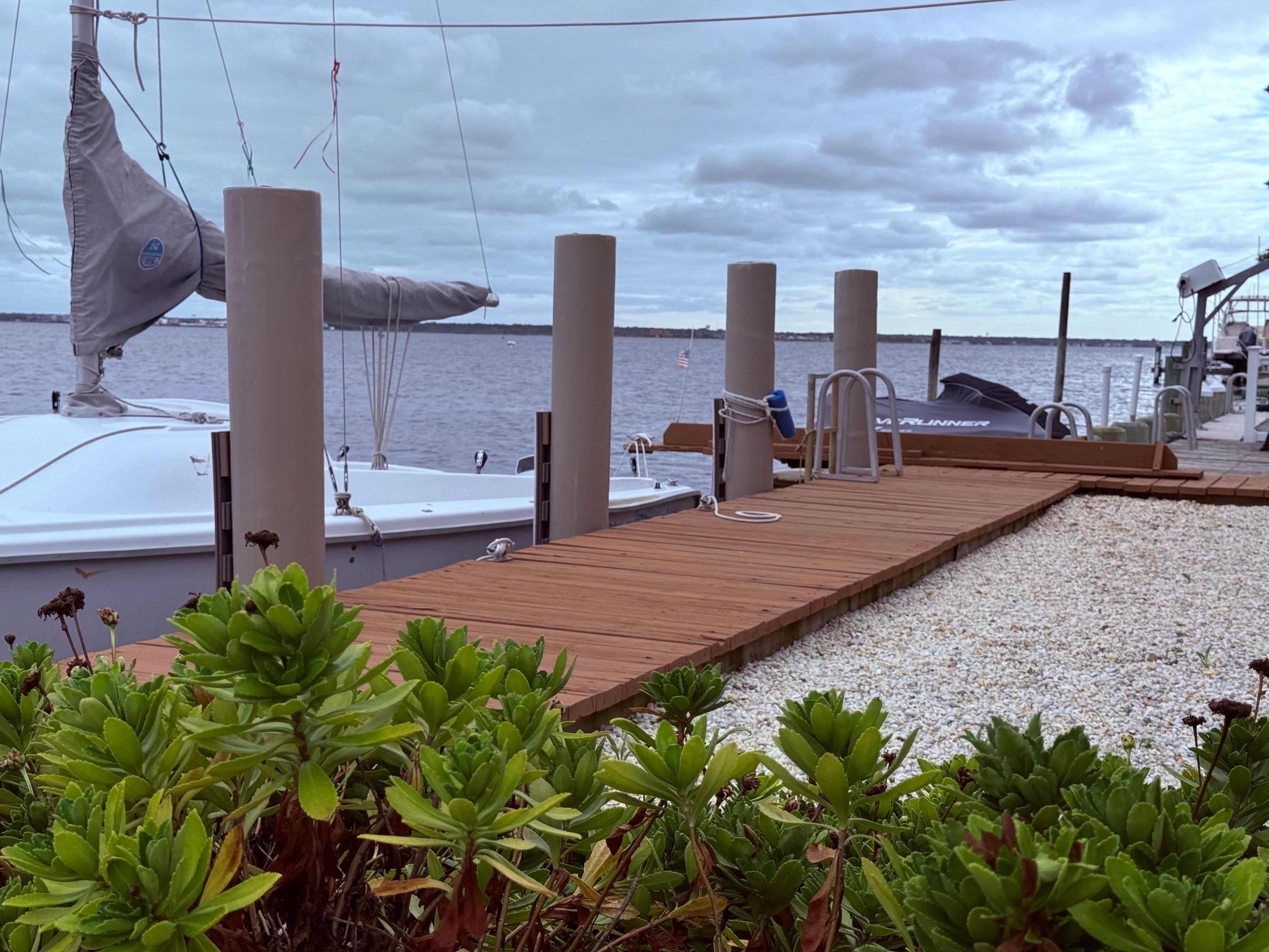 View from the home’s dock. 