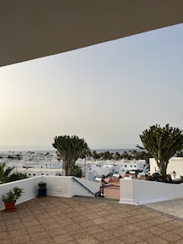 The view while sitting on the balcony.