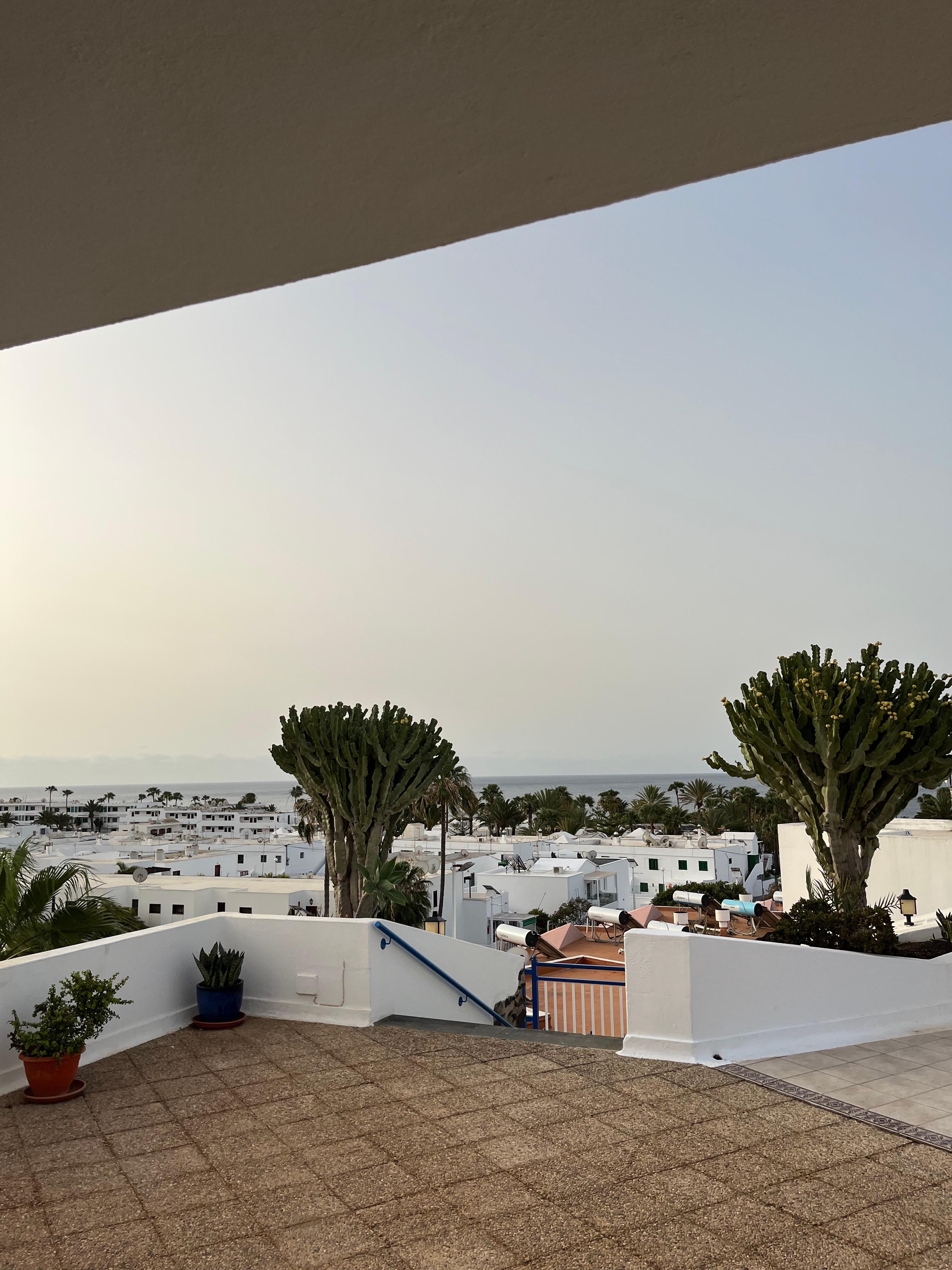 The view while sitting on the balcony. 