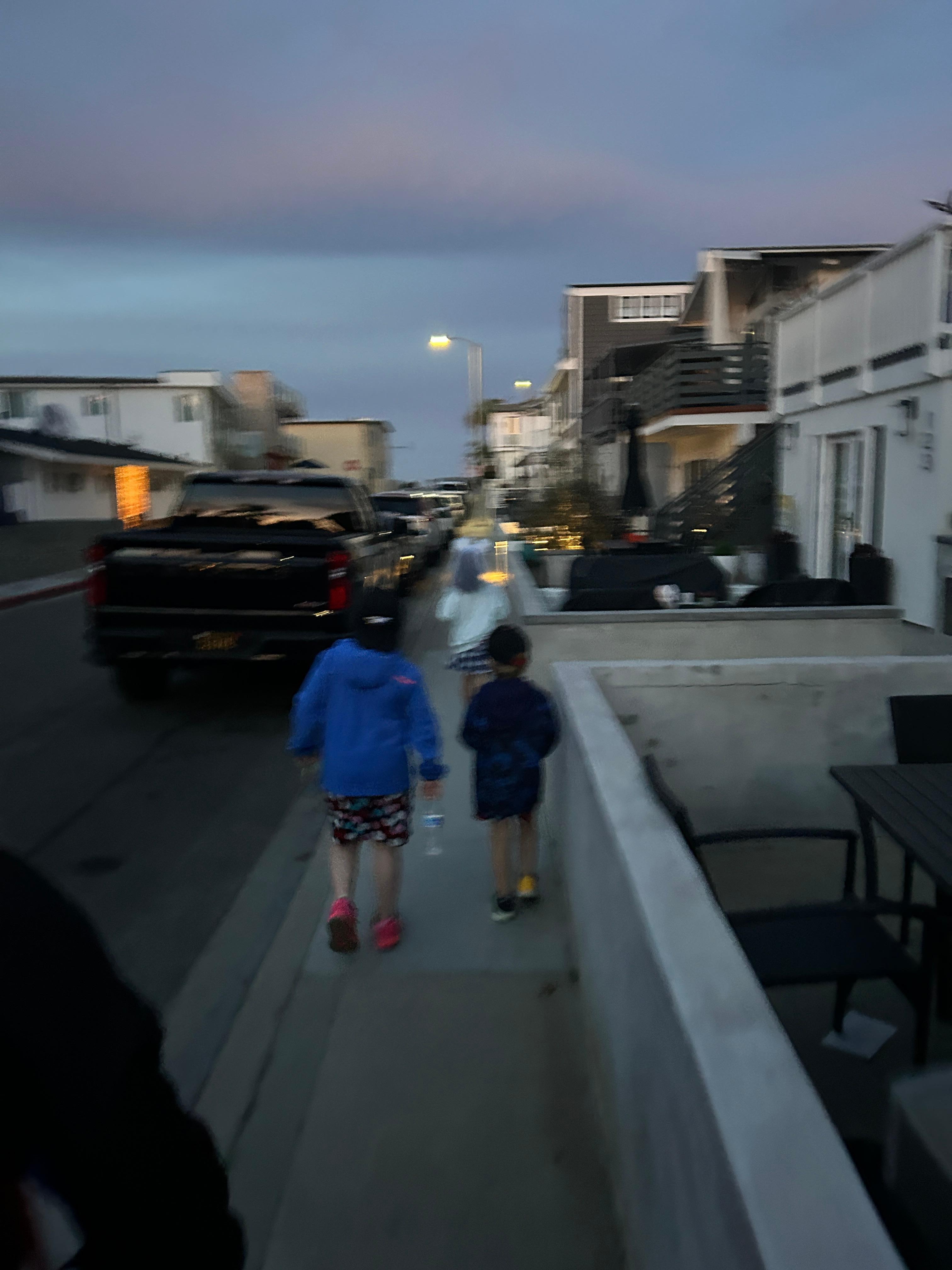 Morning walk to beach