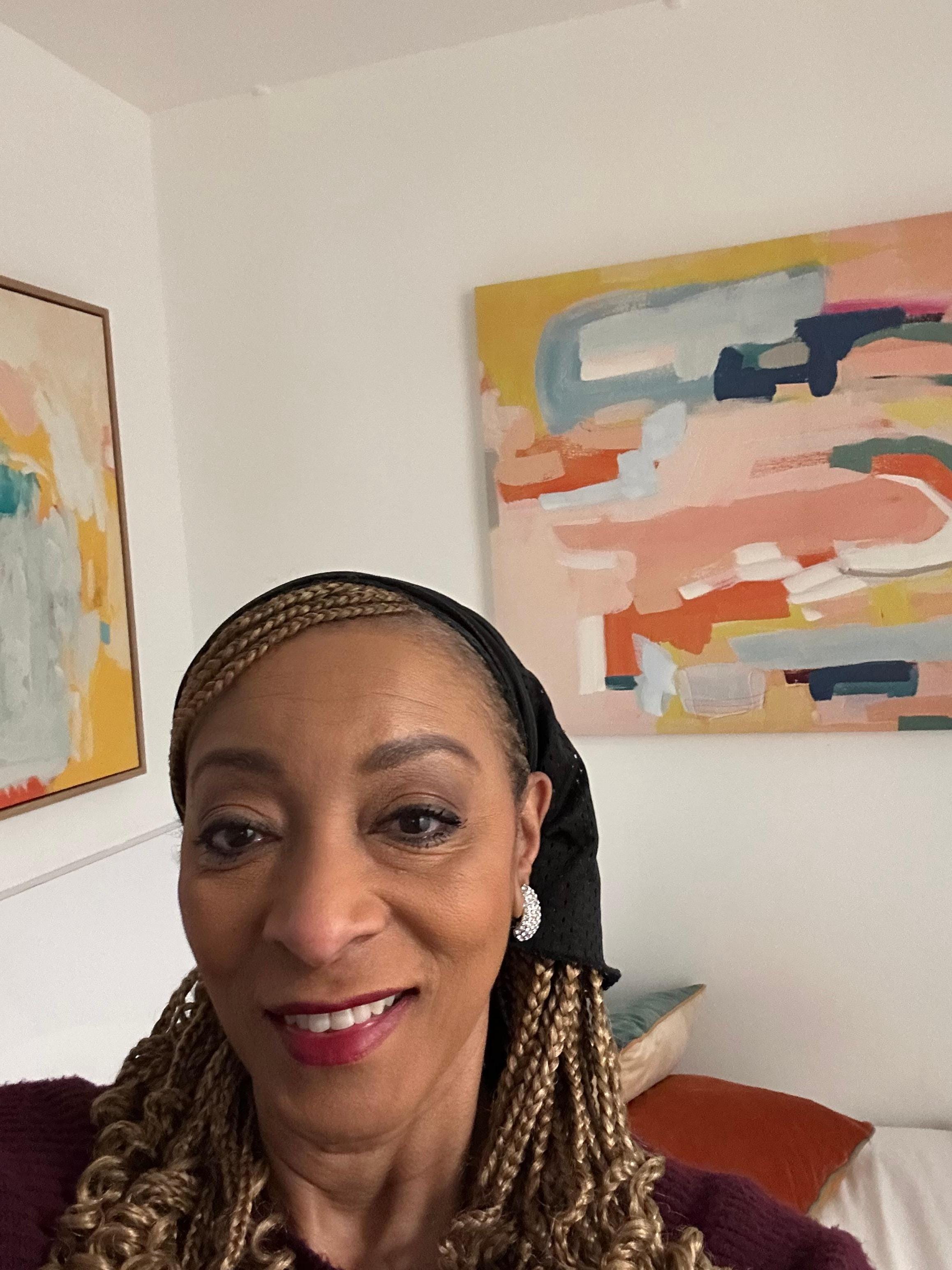 Picture art over the bed