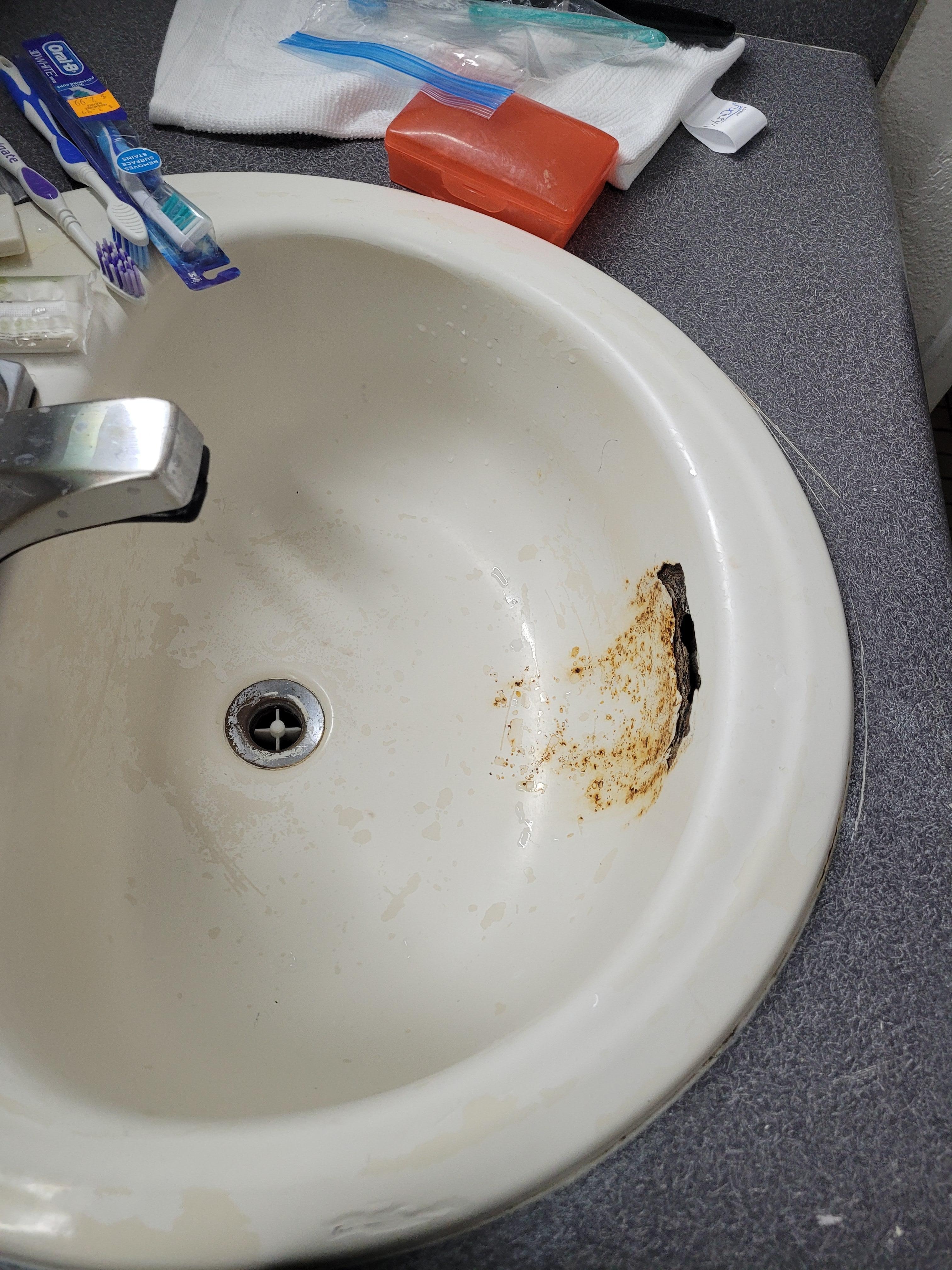 Sink was so gross