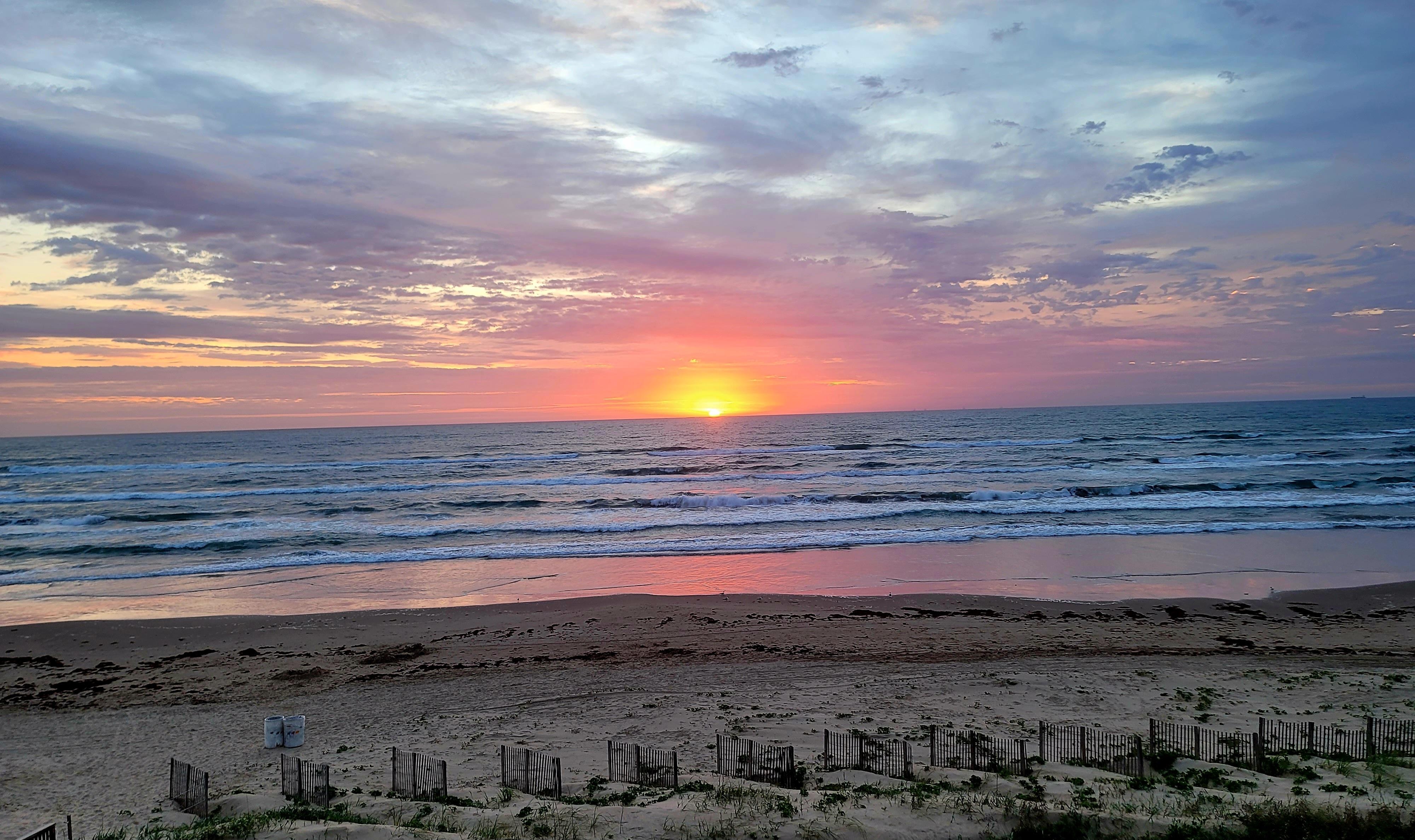 Sunrise from the balcony 
