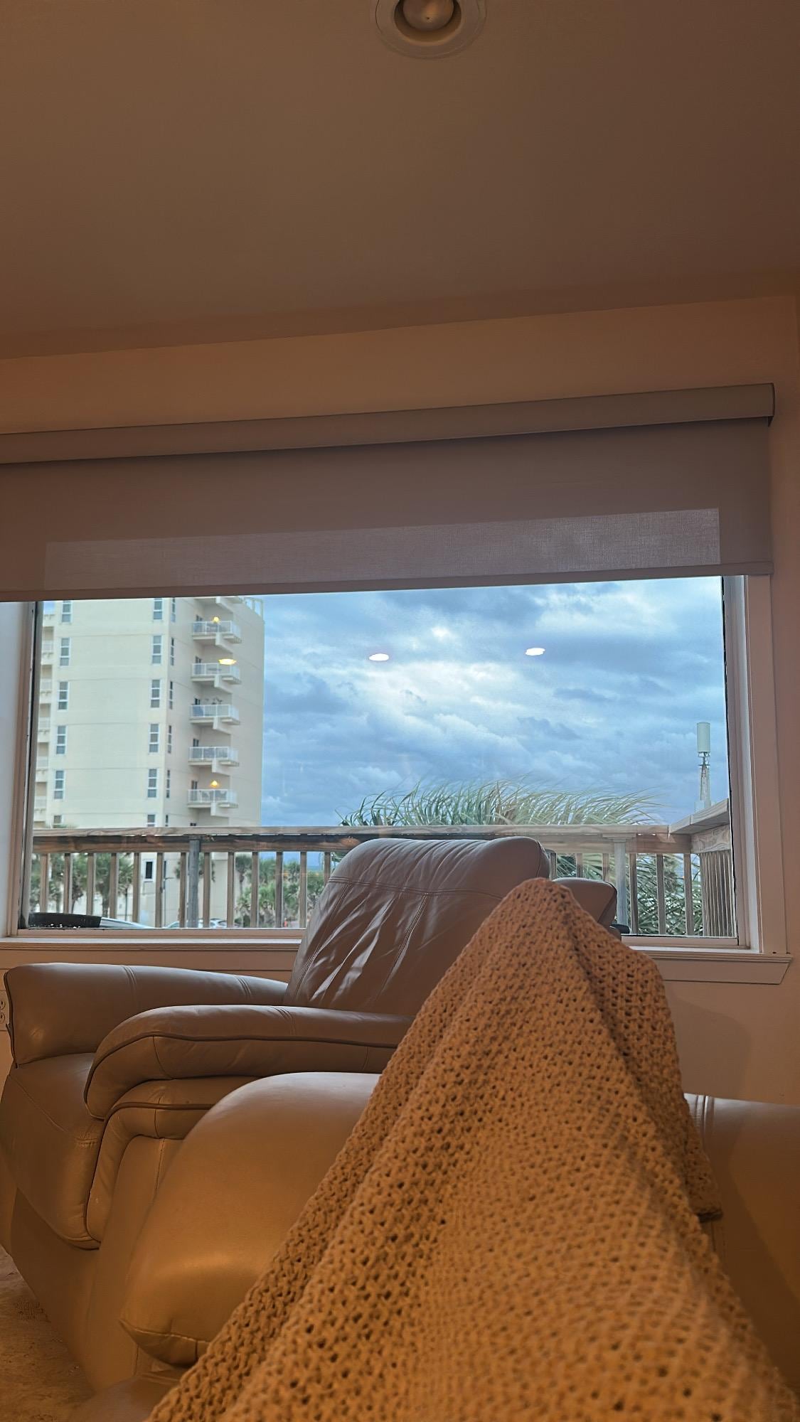 View from our bed (morning )