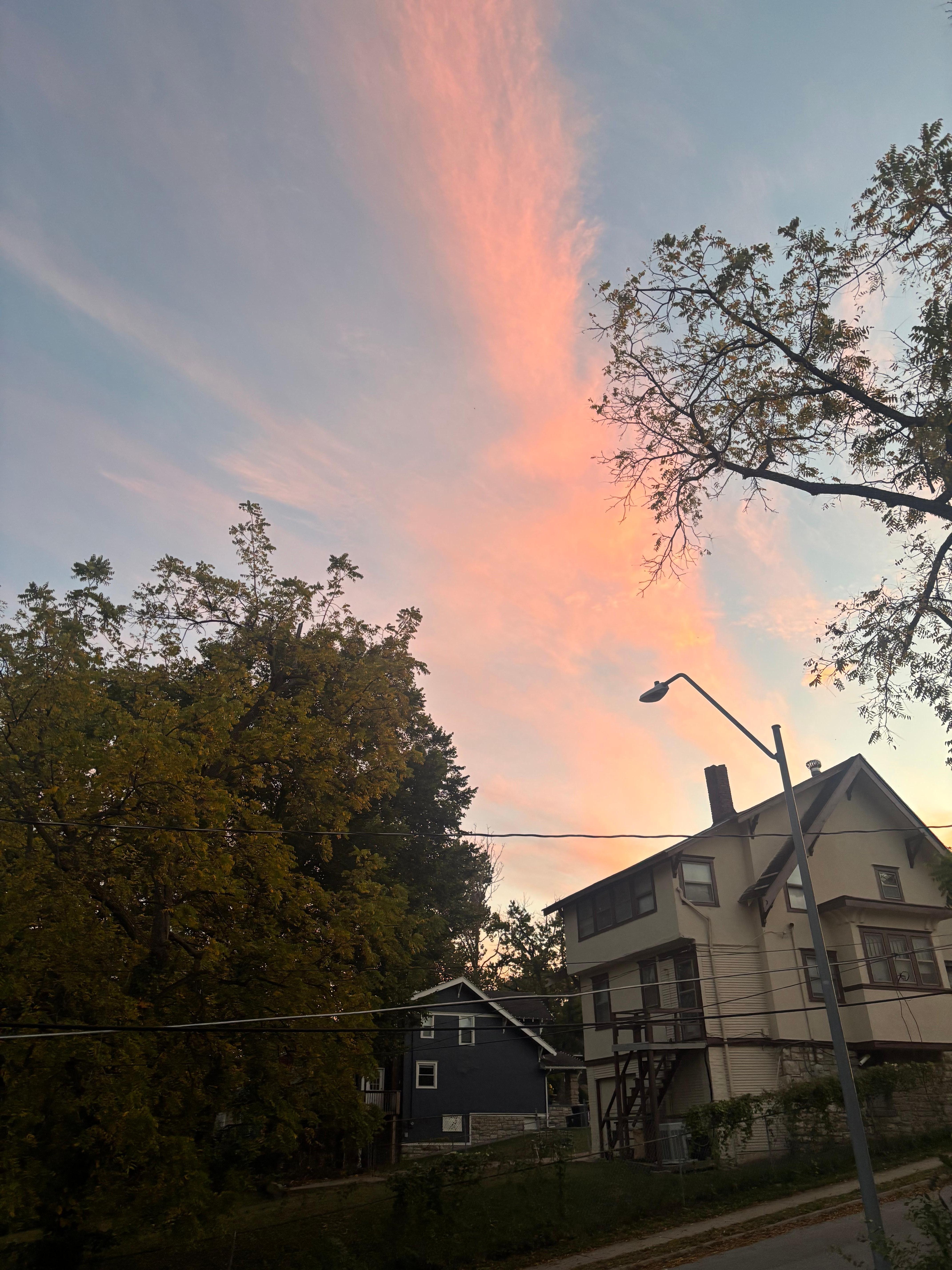 Sunset from the porch