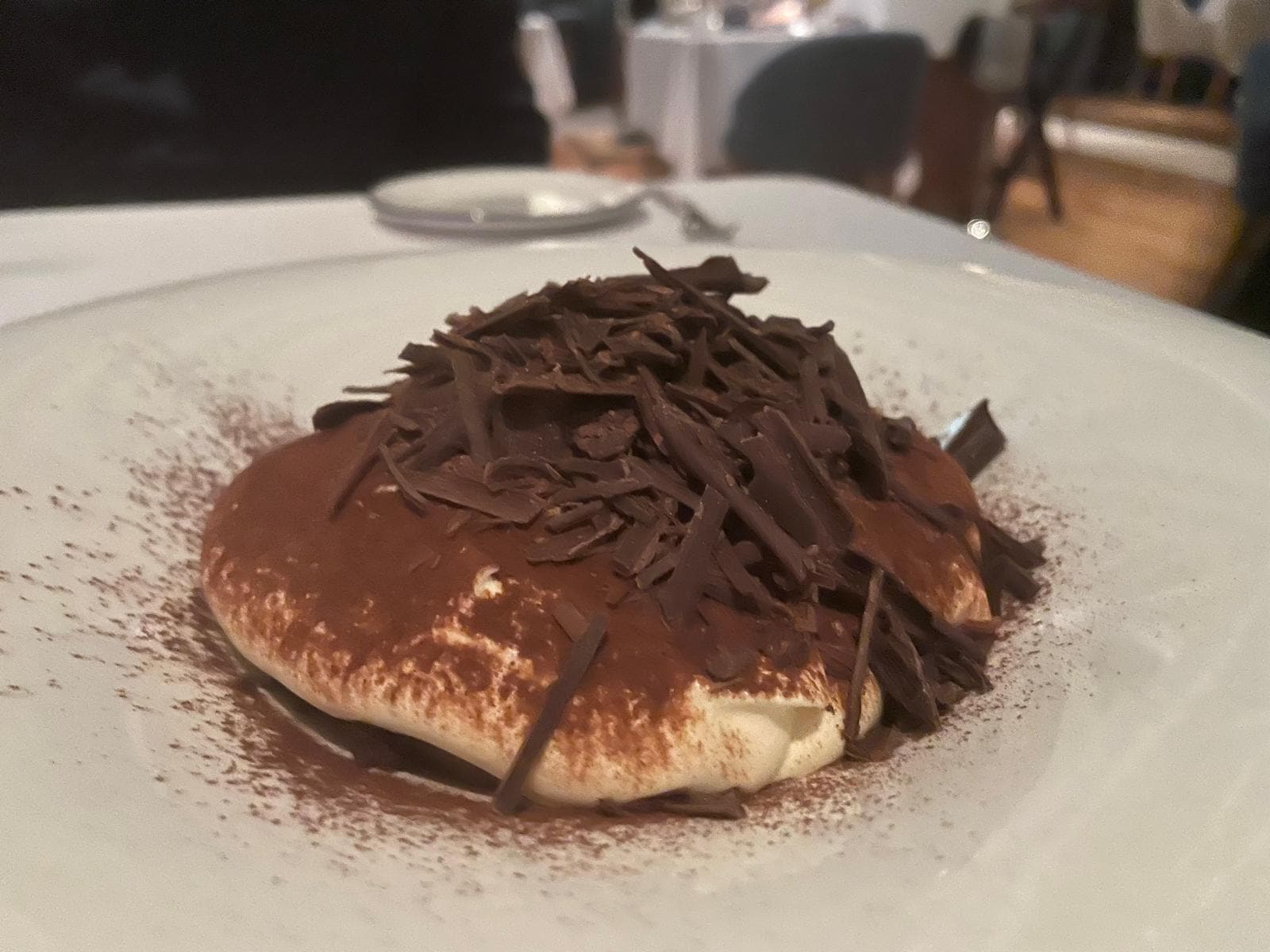 Un tiramisu préparé « minute «, et en salle.