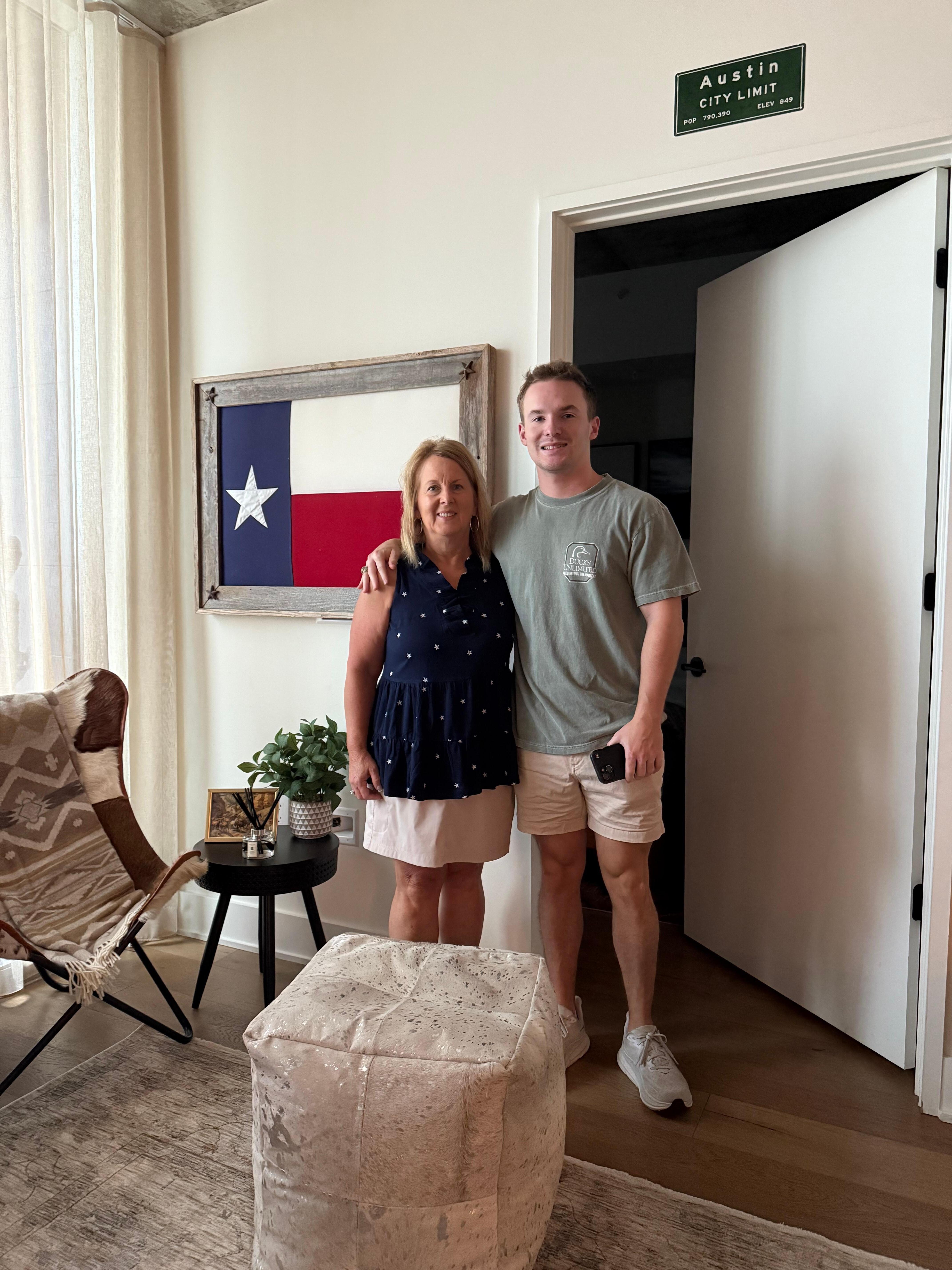 I loved all the Texas vibe of the room.