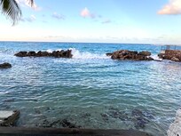 Enclosed bay on the property