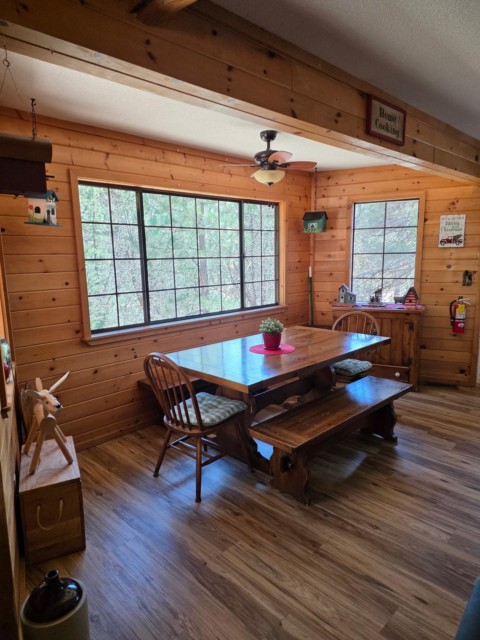 Open kitchen area with a beautiful view!