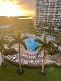 Pool view from the balcony