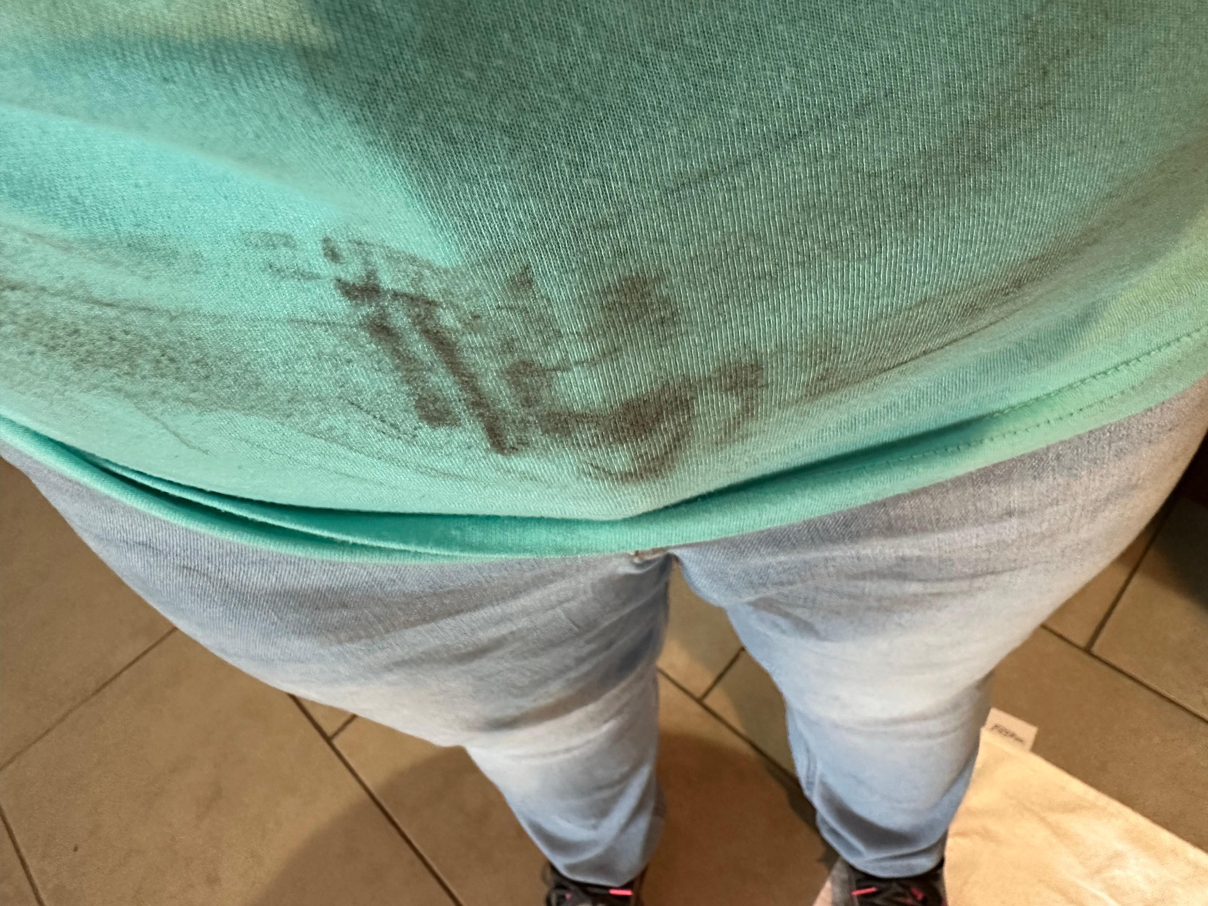 Furniture stain ruined our clothes
