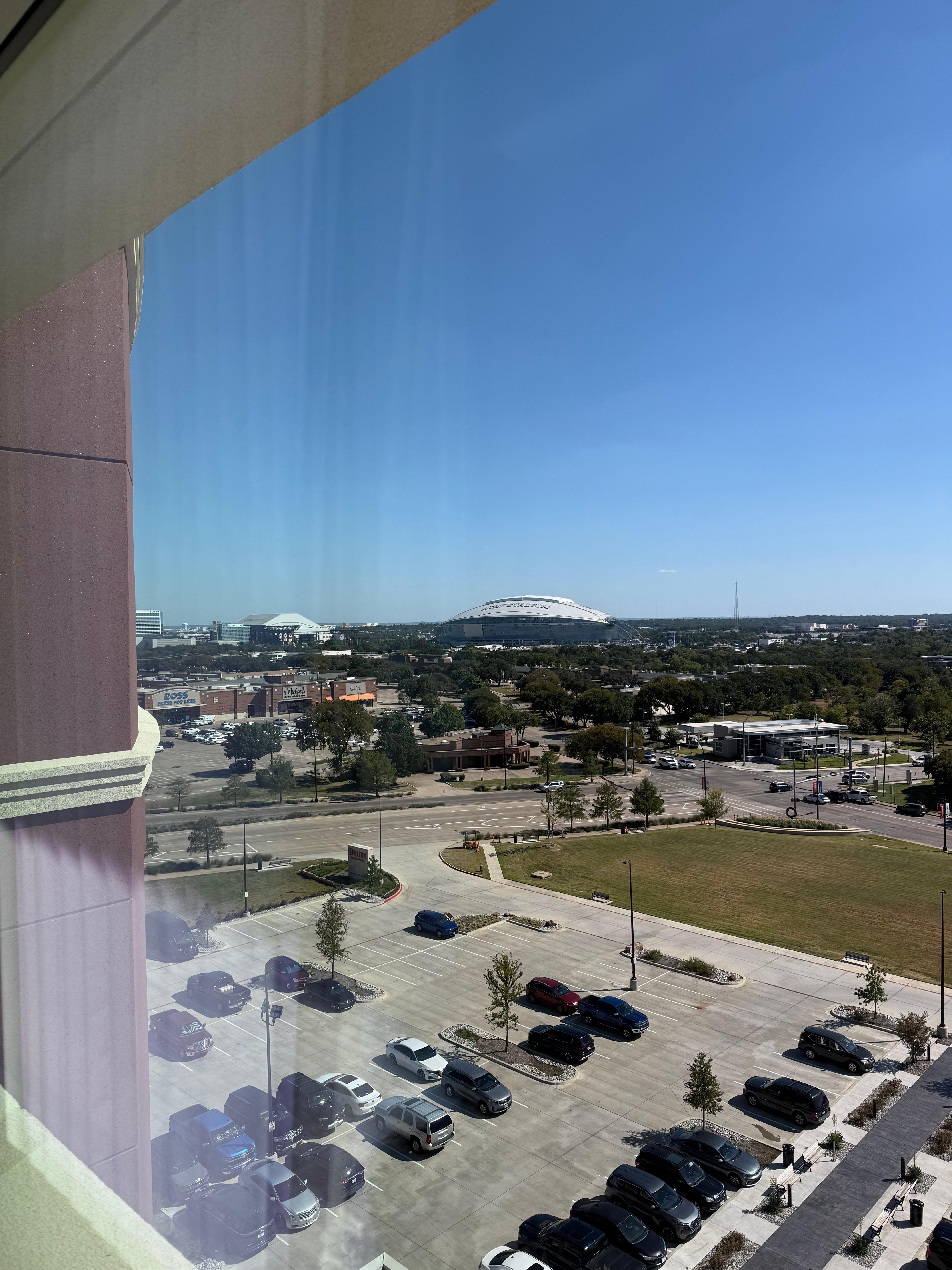 Great view of the cowboys stadium 