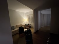We were told there was a door separating the bedroom but there was no door. Staff moved us to another room with a door