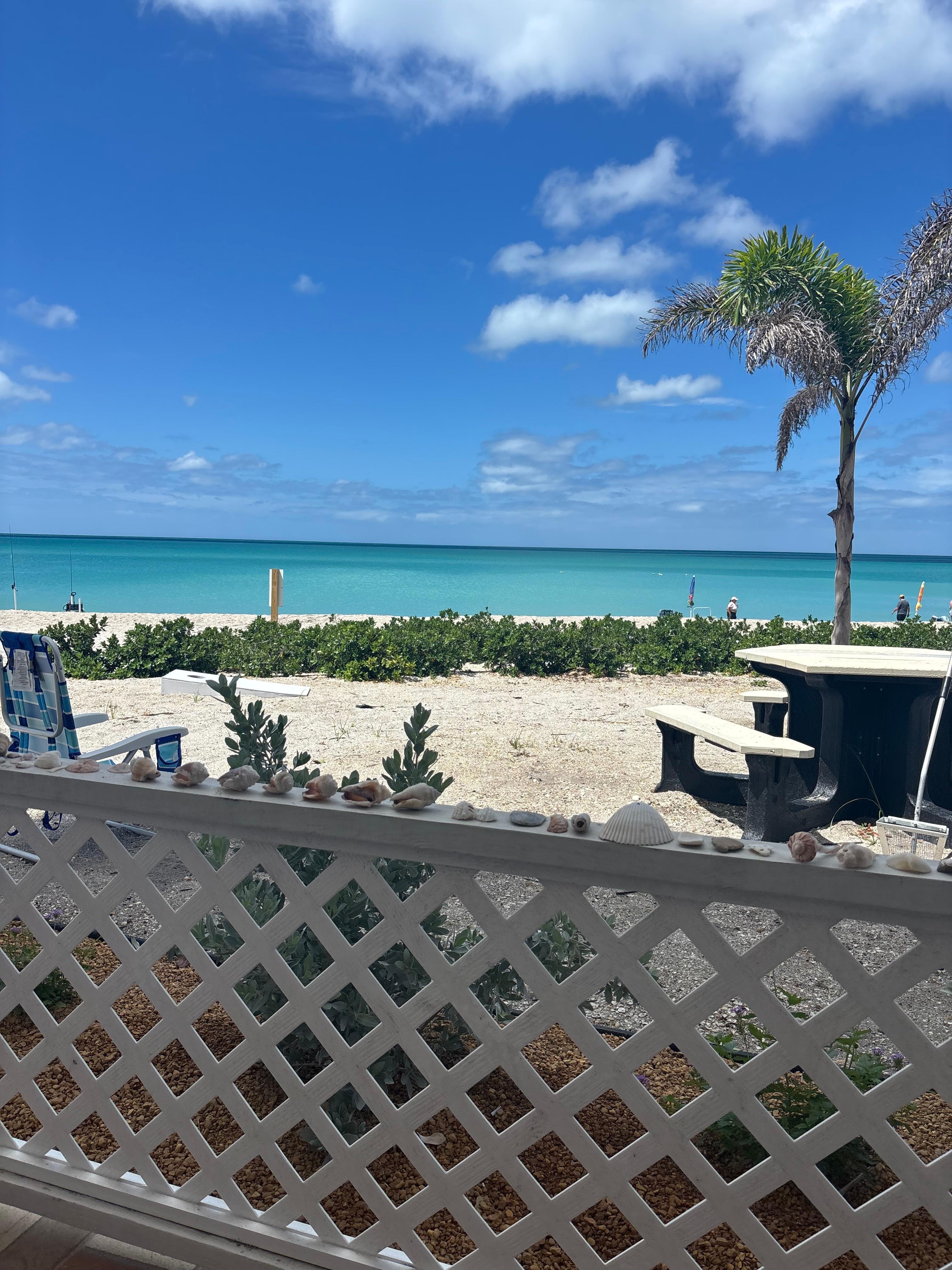 Beach view from the porch