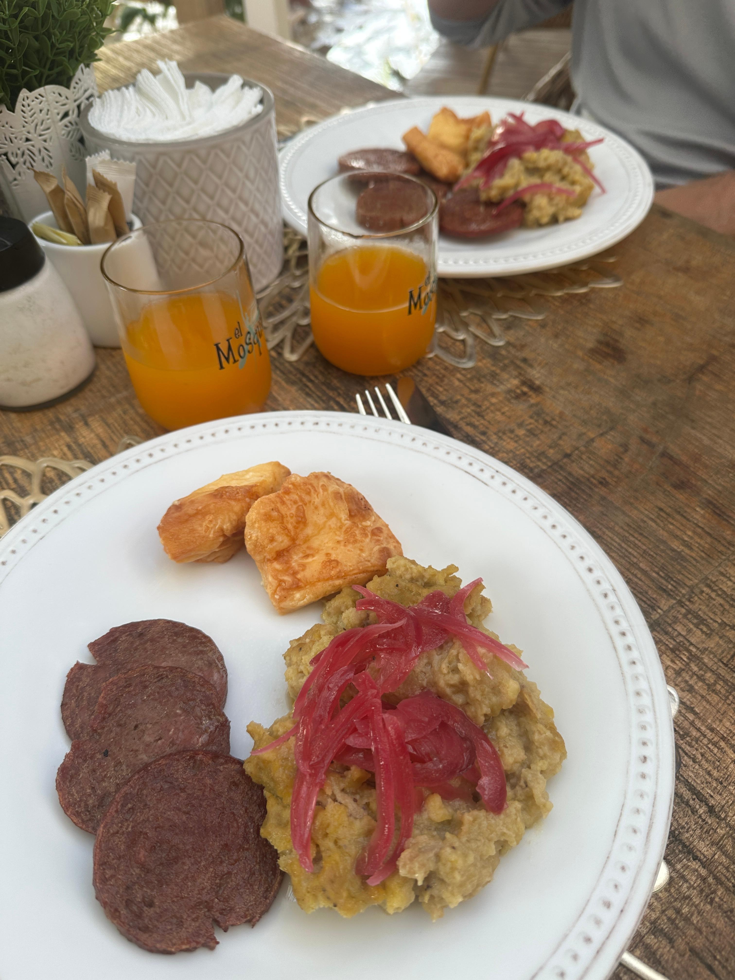 Breakfast included with night rate. So good!