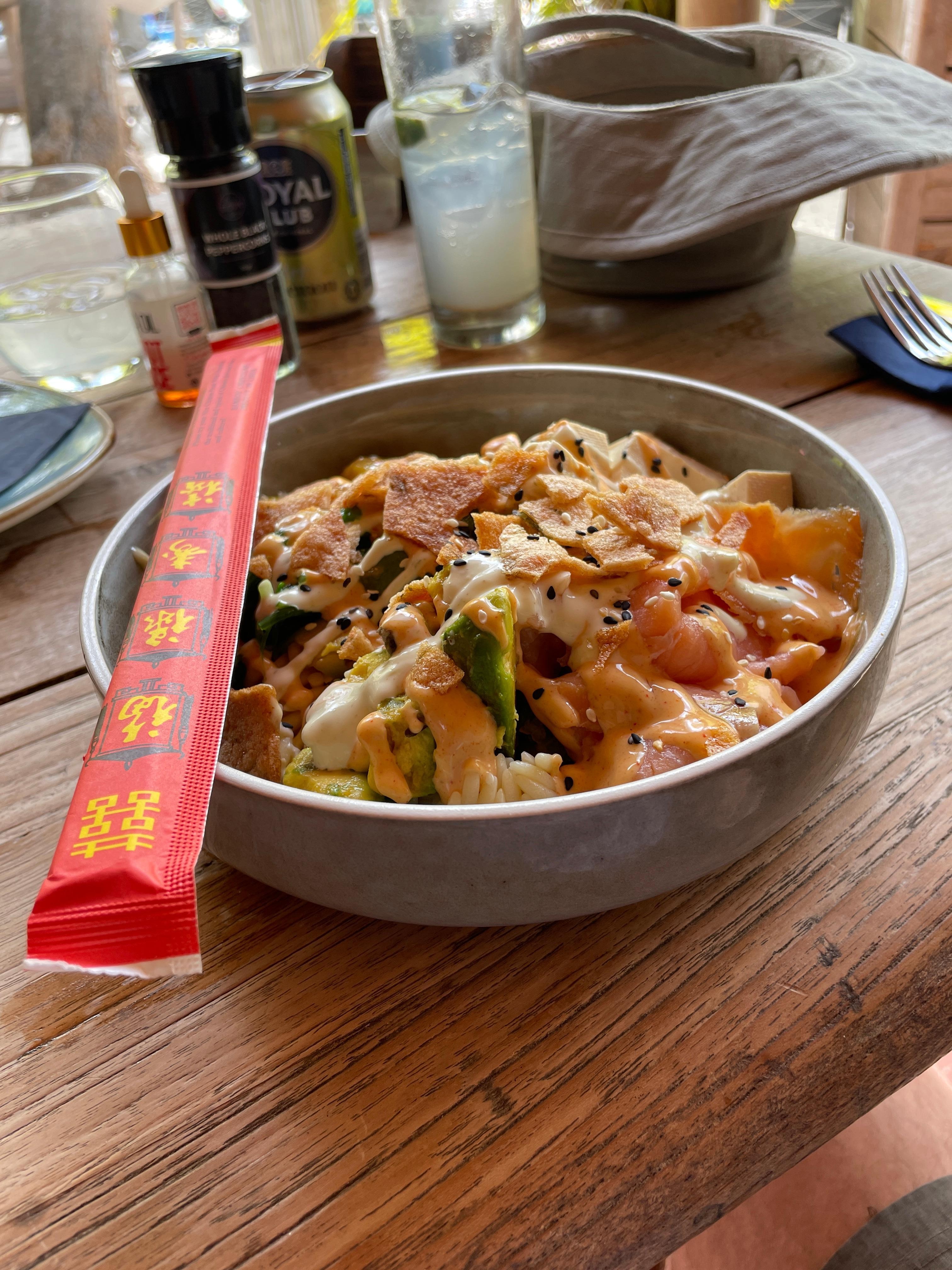 Meal at one of the beach restaurants 