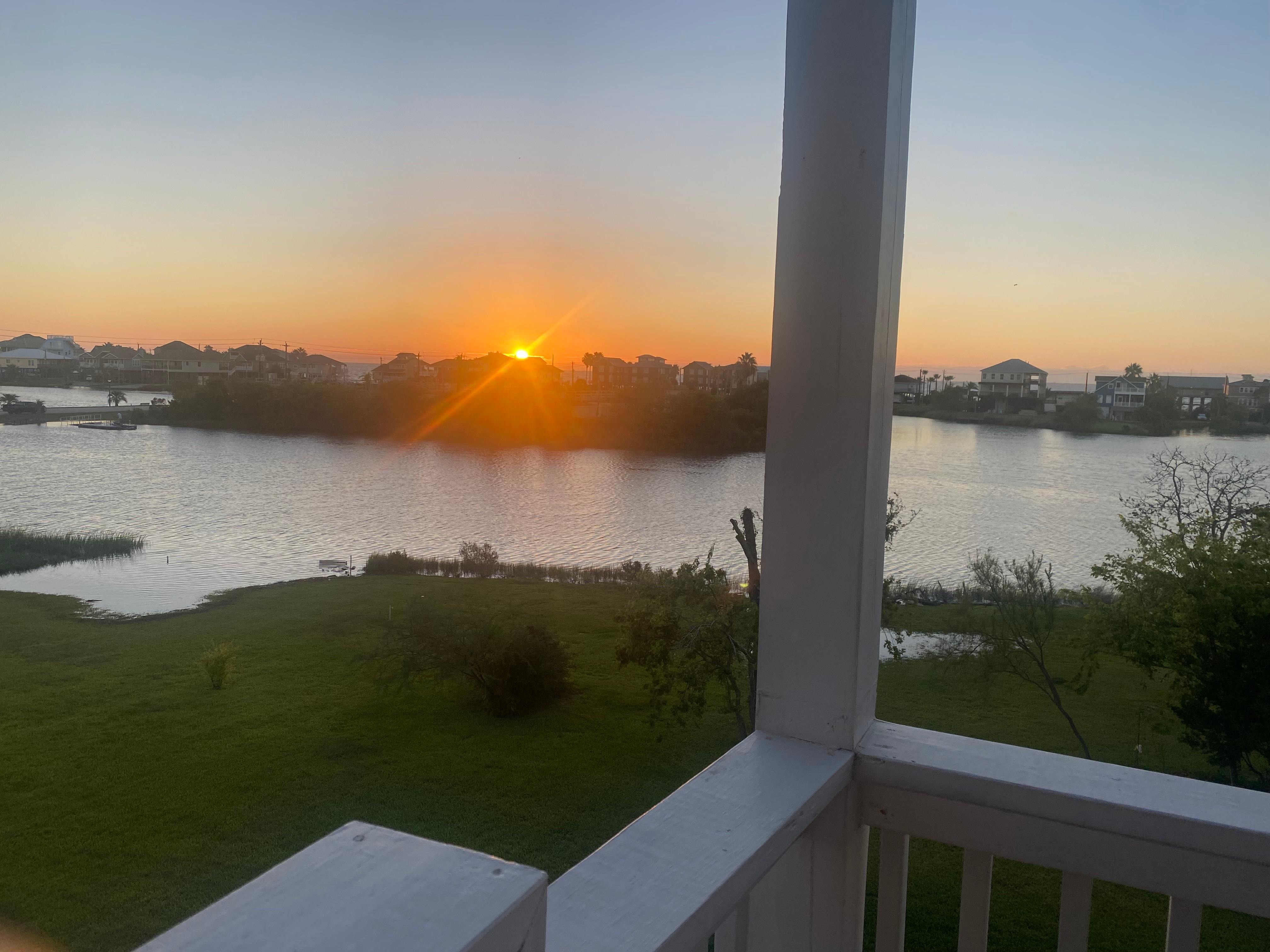 Morning sunrise in early October. 