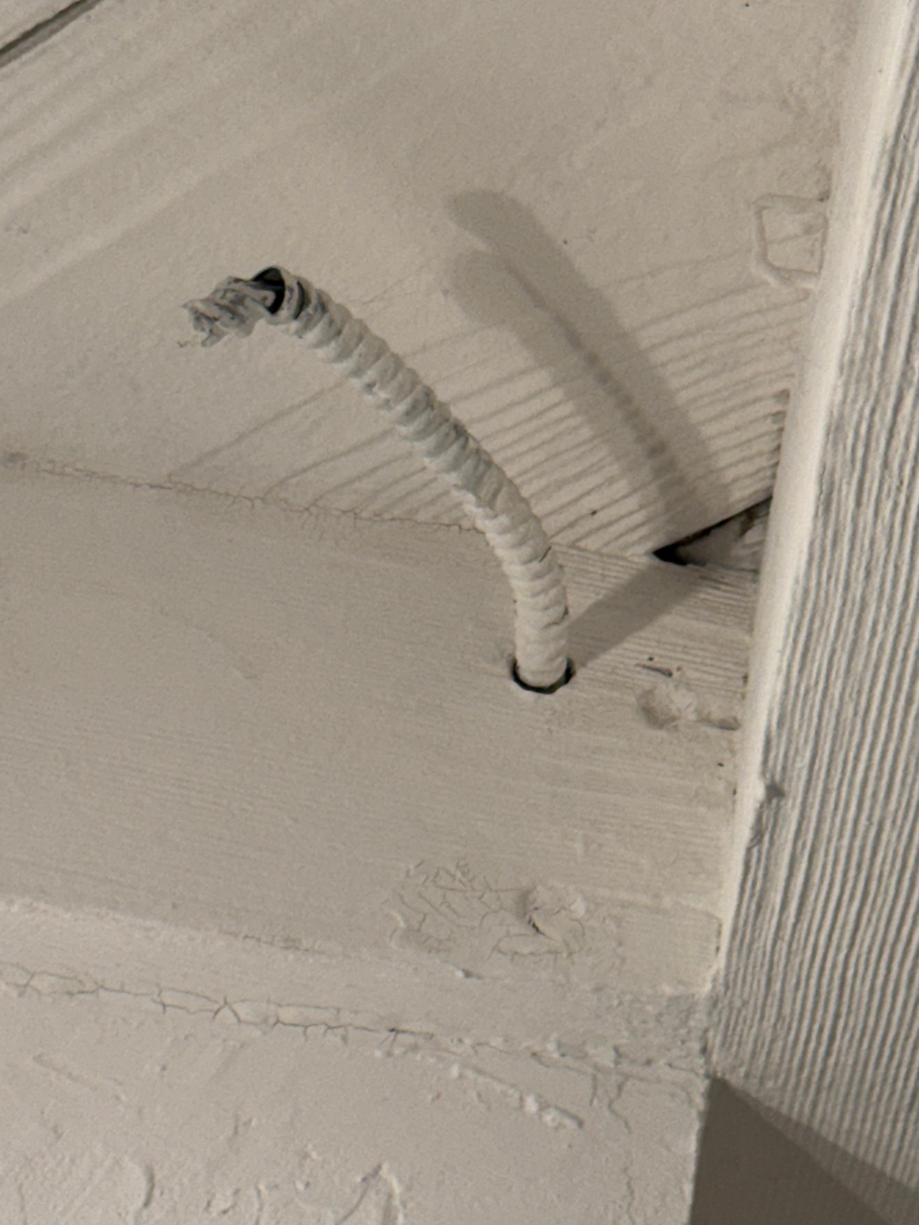 Bathroom exposed wire/pipe