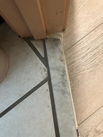 Mold/dirt on bathroom floors