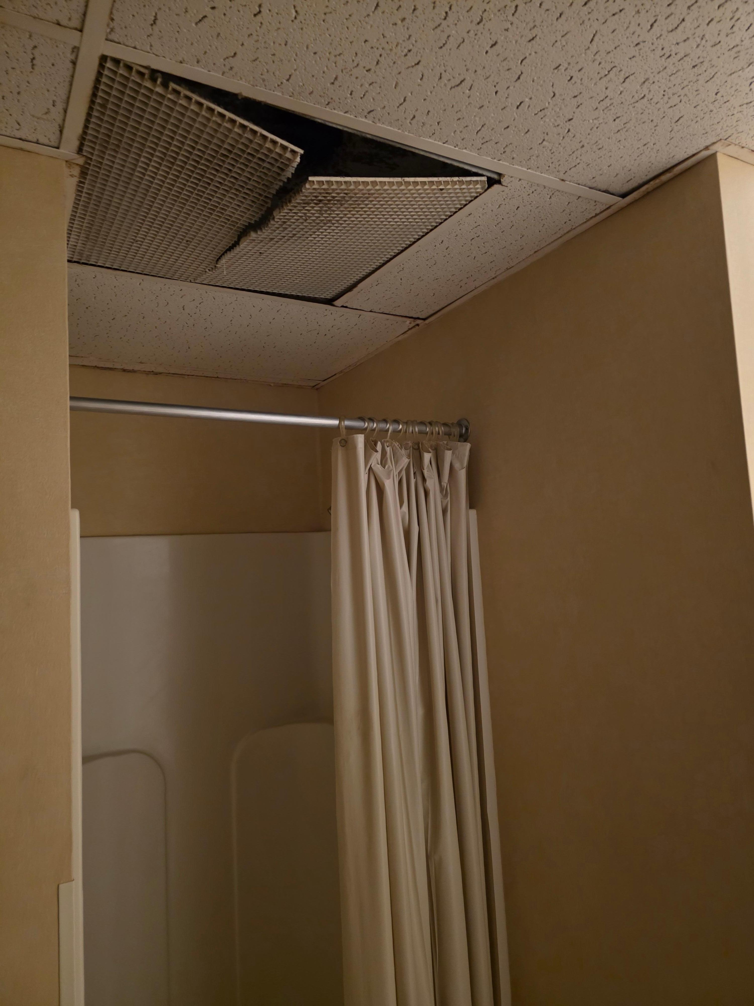 Sketchy ceiling in locker room